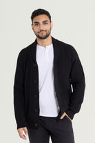 knitted cardigan  long male sweater  men's cardigan sweater with pockets  mr rogers bag