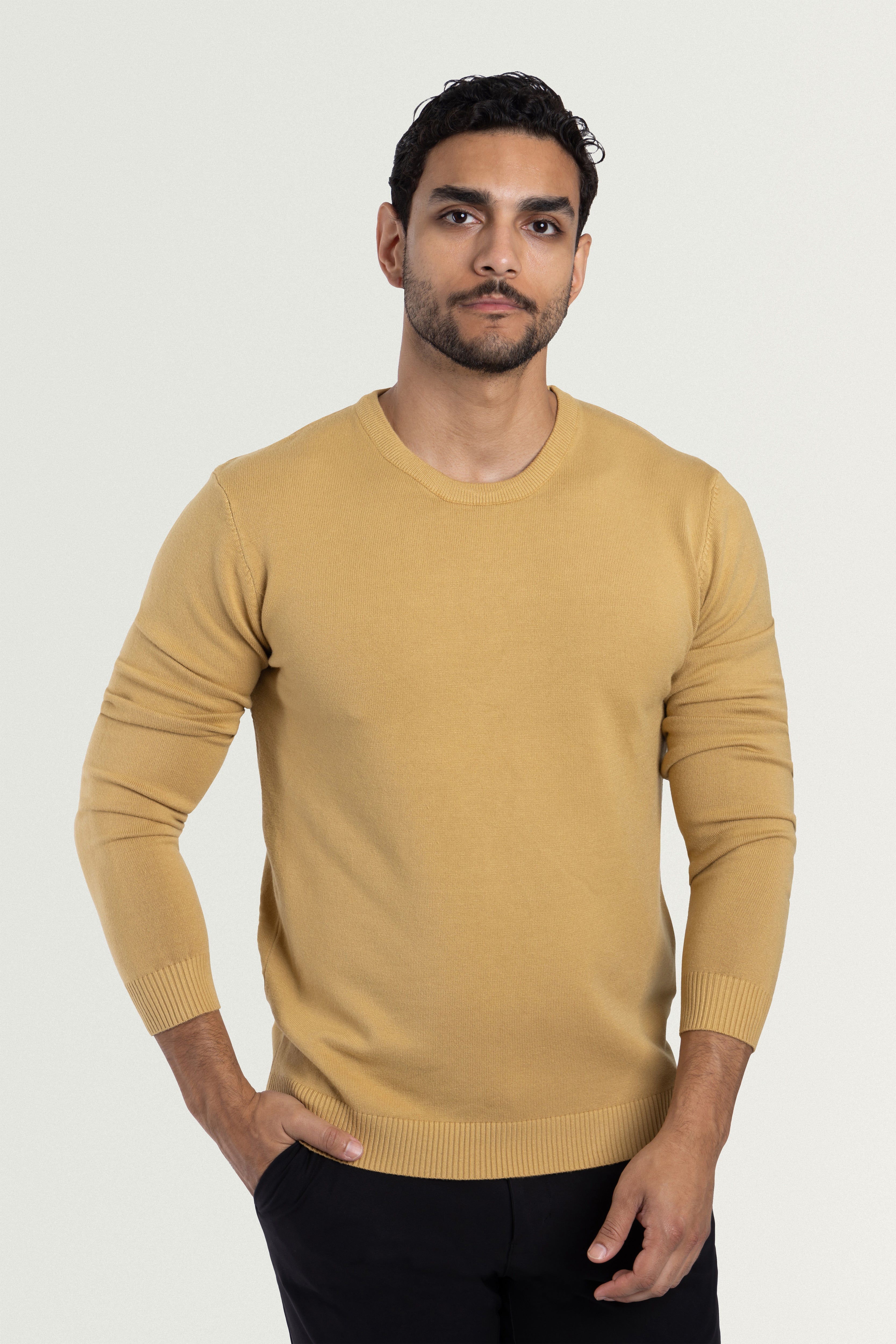 brown crewneck sweatshirt brown sweater brown sweater men knitted sweater men