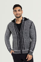 knitted cardigan  long male sweater  men's cardigan sweater with pockets  mr rogers bag