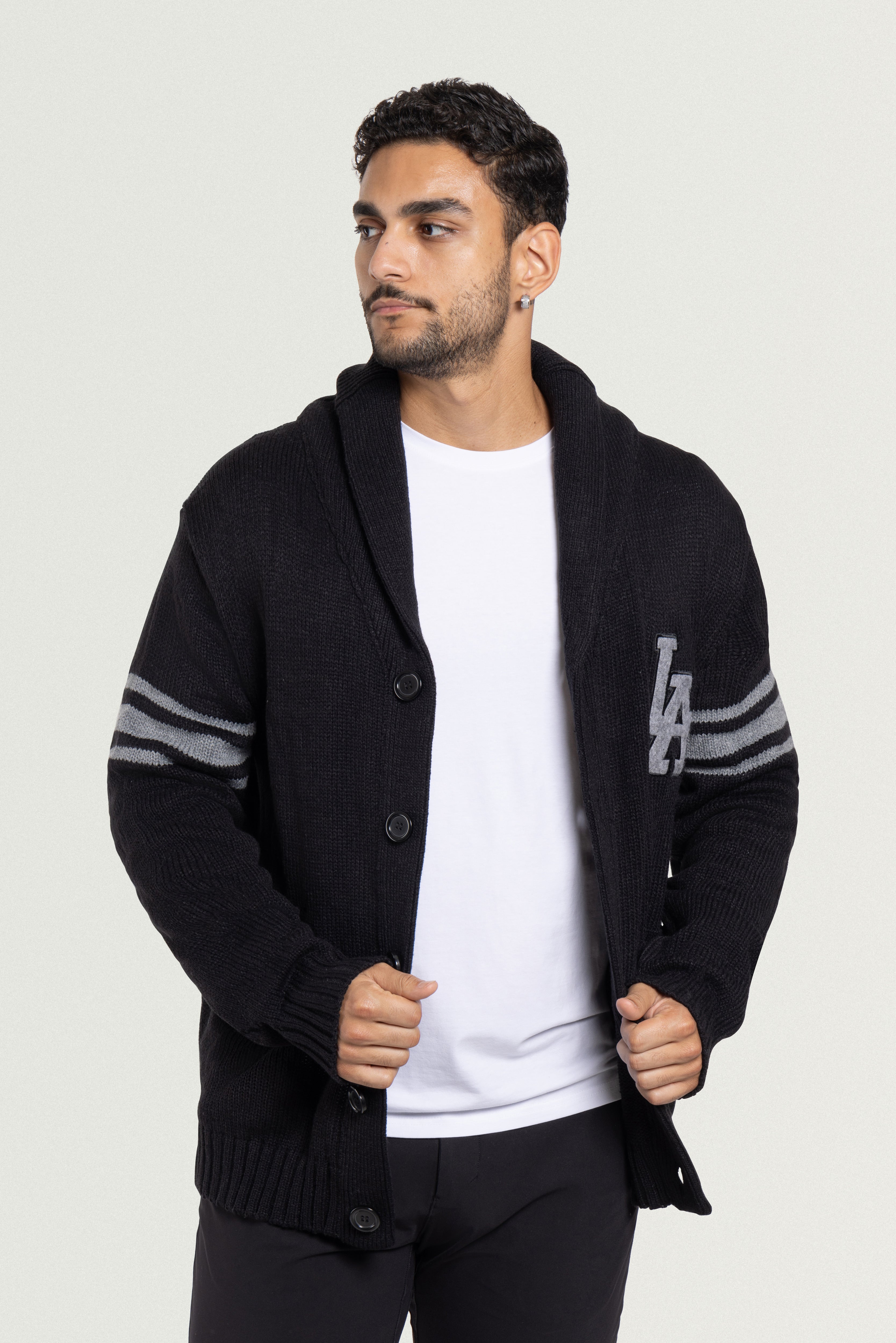 knitted cardigan long male sweater men's cardigan sweater with pockets mr rogers bag