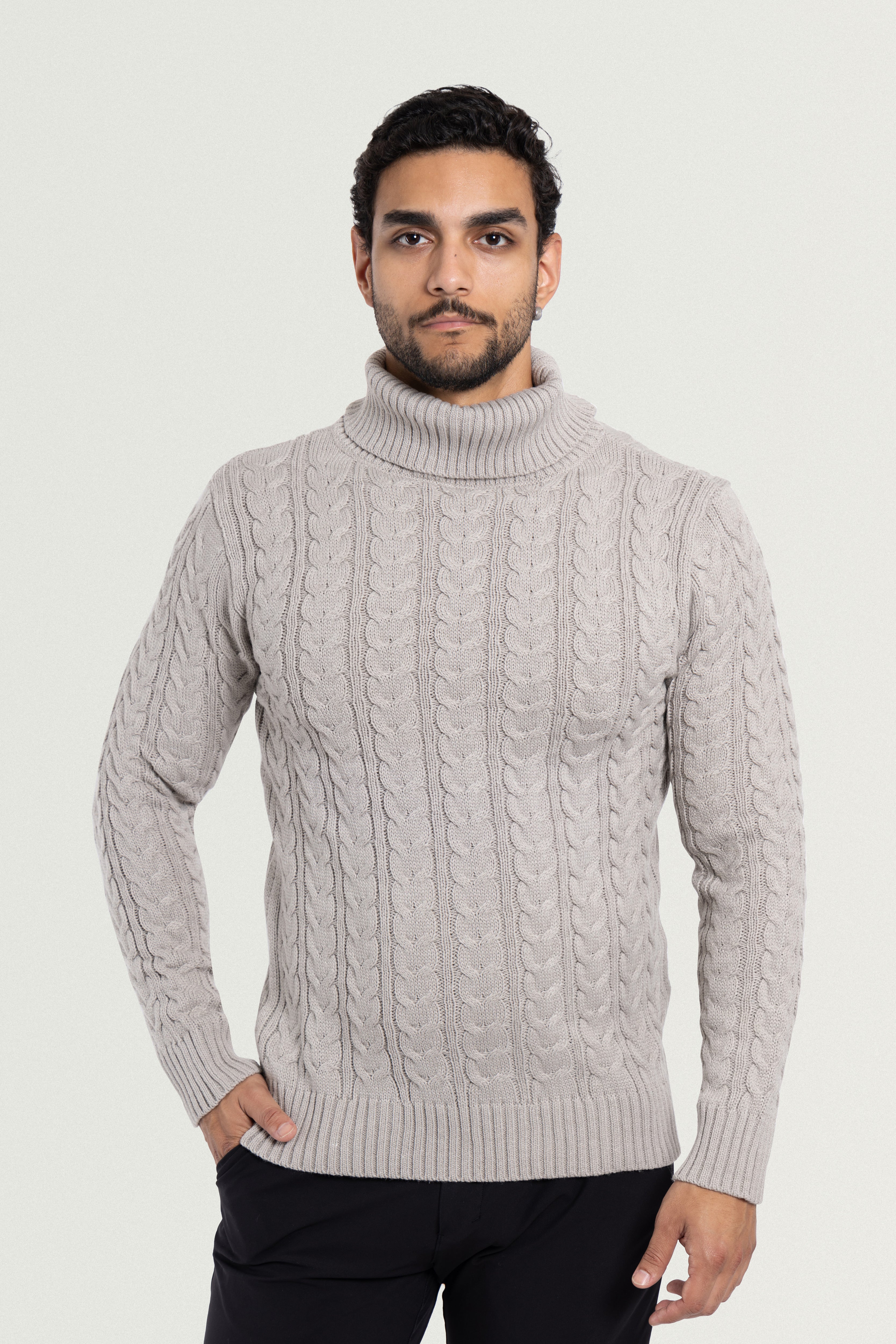 hunter green mens sweater khaki turtleneck men knitted pullover men light blue sweater men