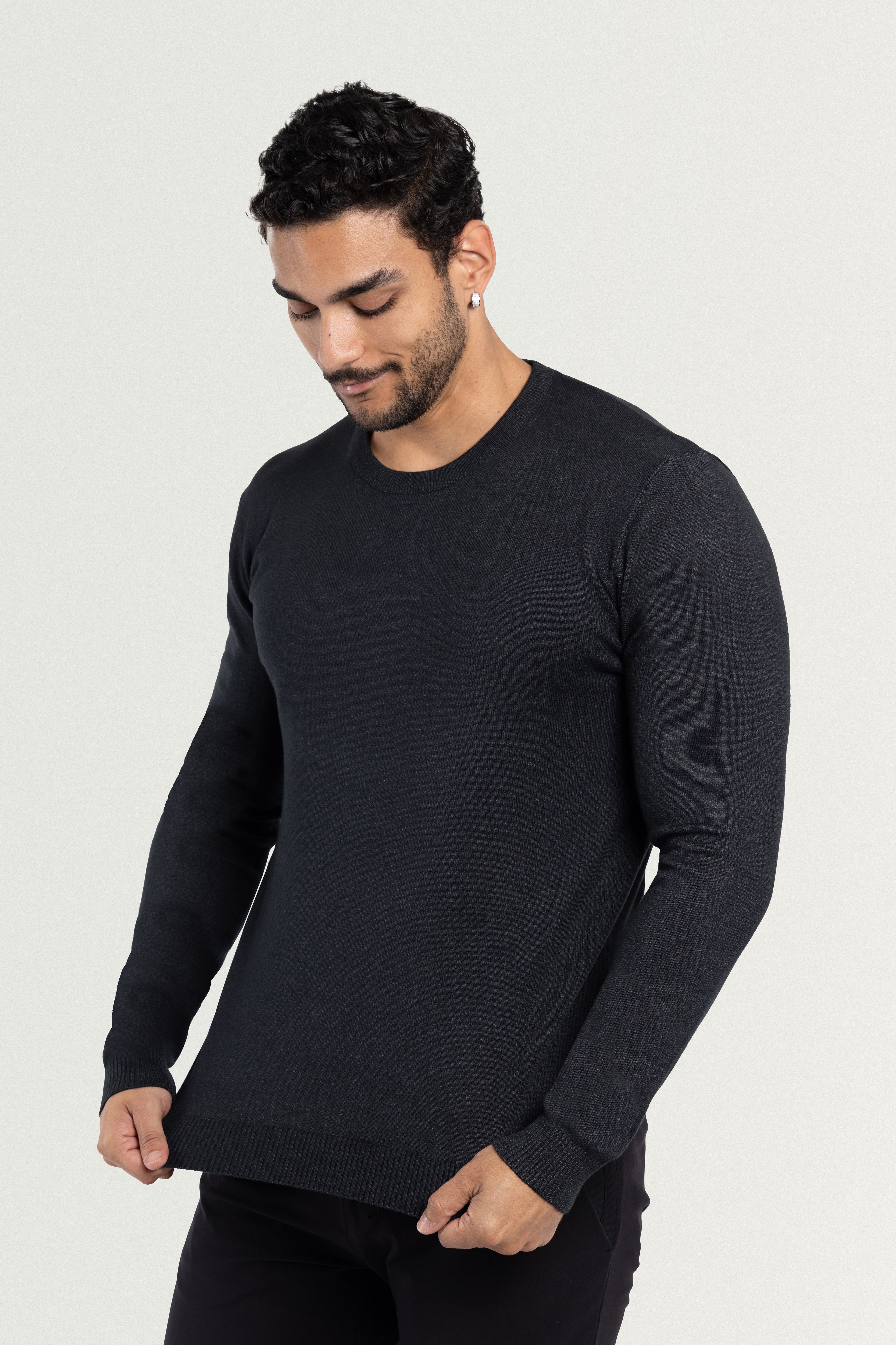 brown crewneck sweatshirt brown sweater brown sweater men knitted sweater men