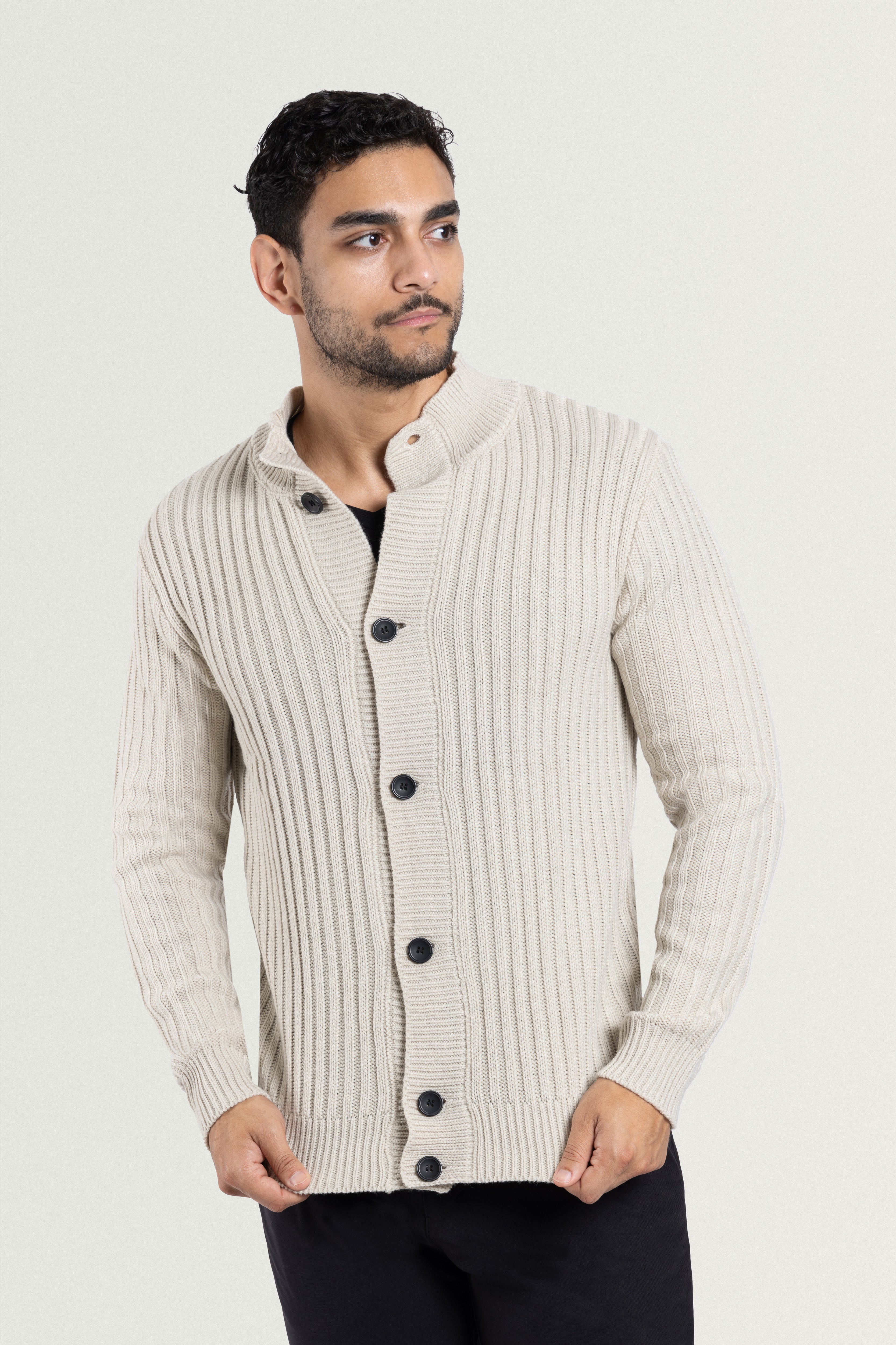 knitted cardigan  long male sweater  men's cardigan sweater with pockets  mr rogers bag