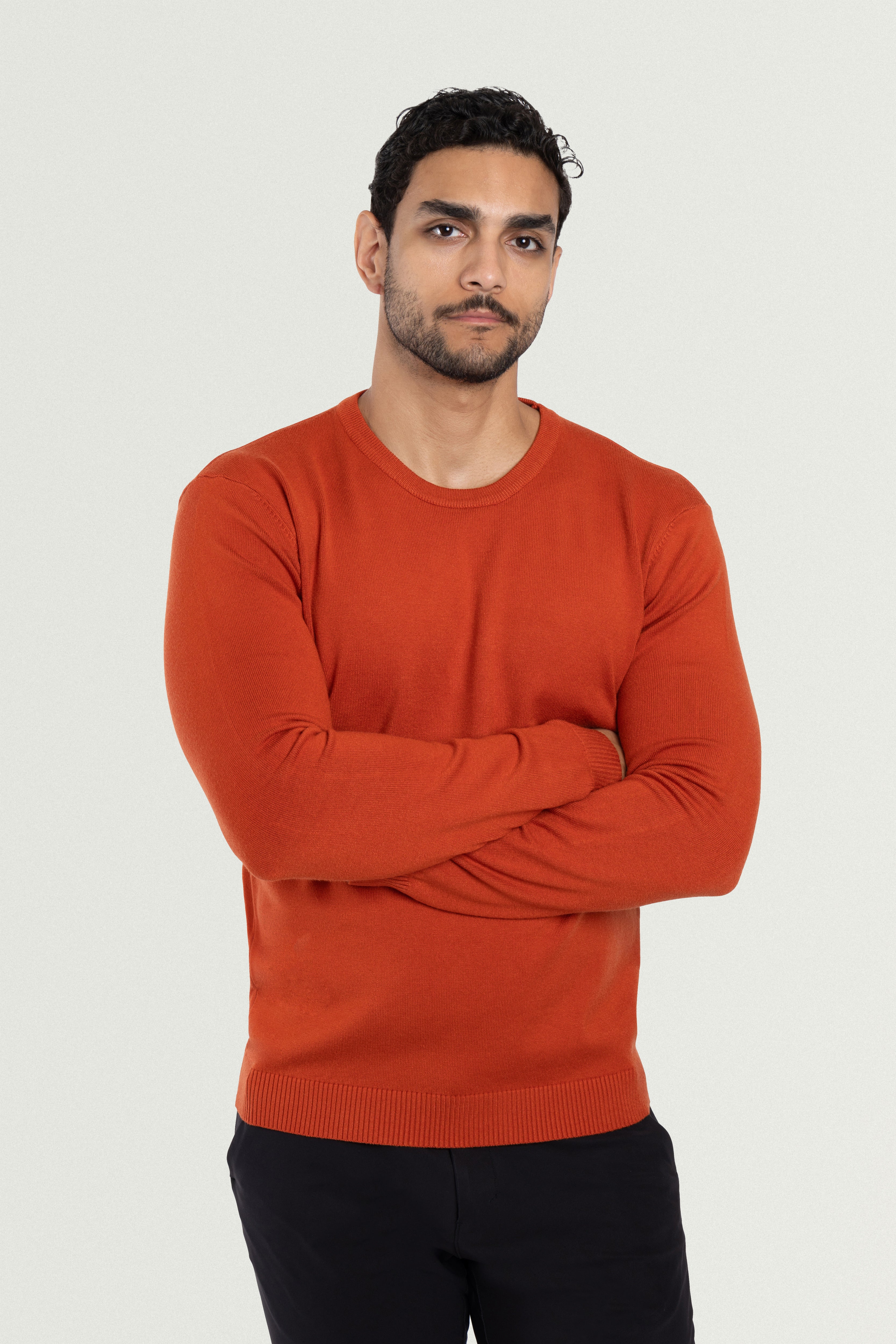 brown crewneck sweatshirt brown sweater brown sweater men knitted sweater men