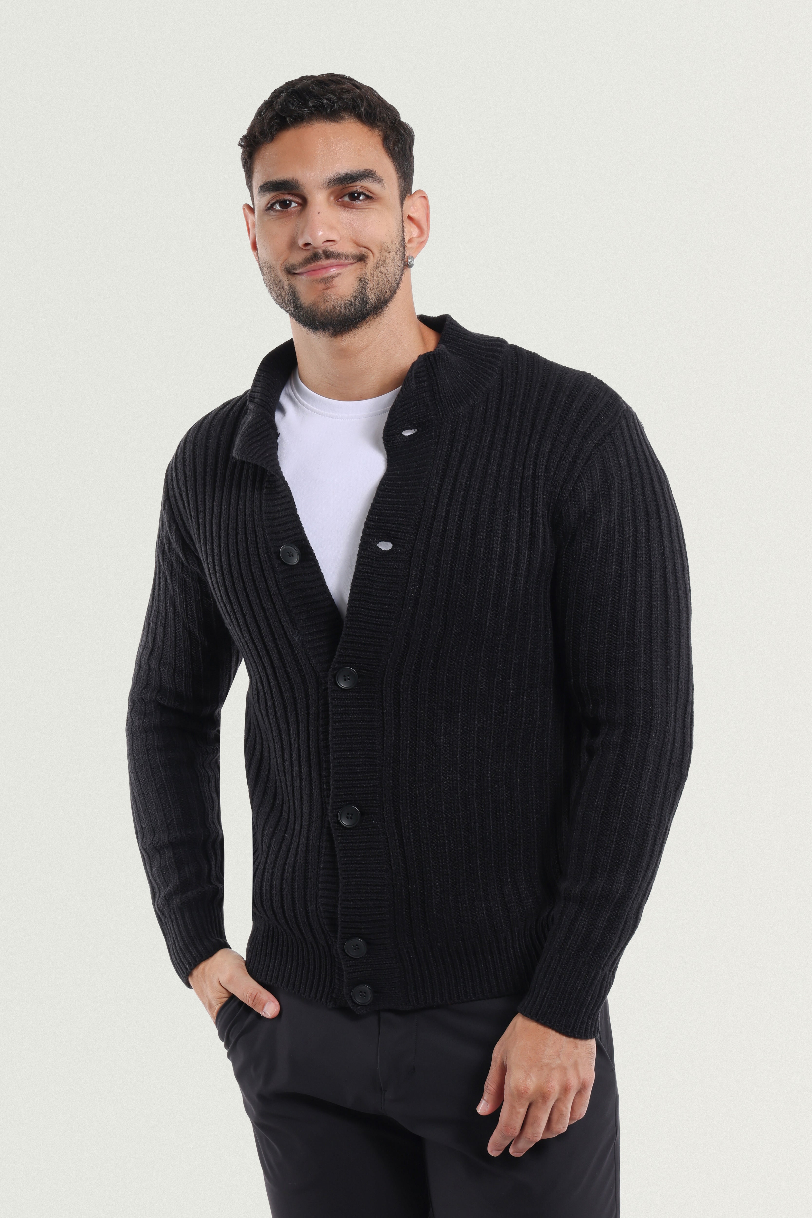 mens knit cardigan sweaters  zip up cardigan sweaters for men  brown button down sweater for men