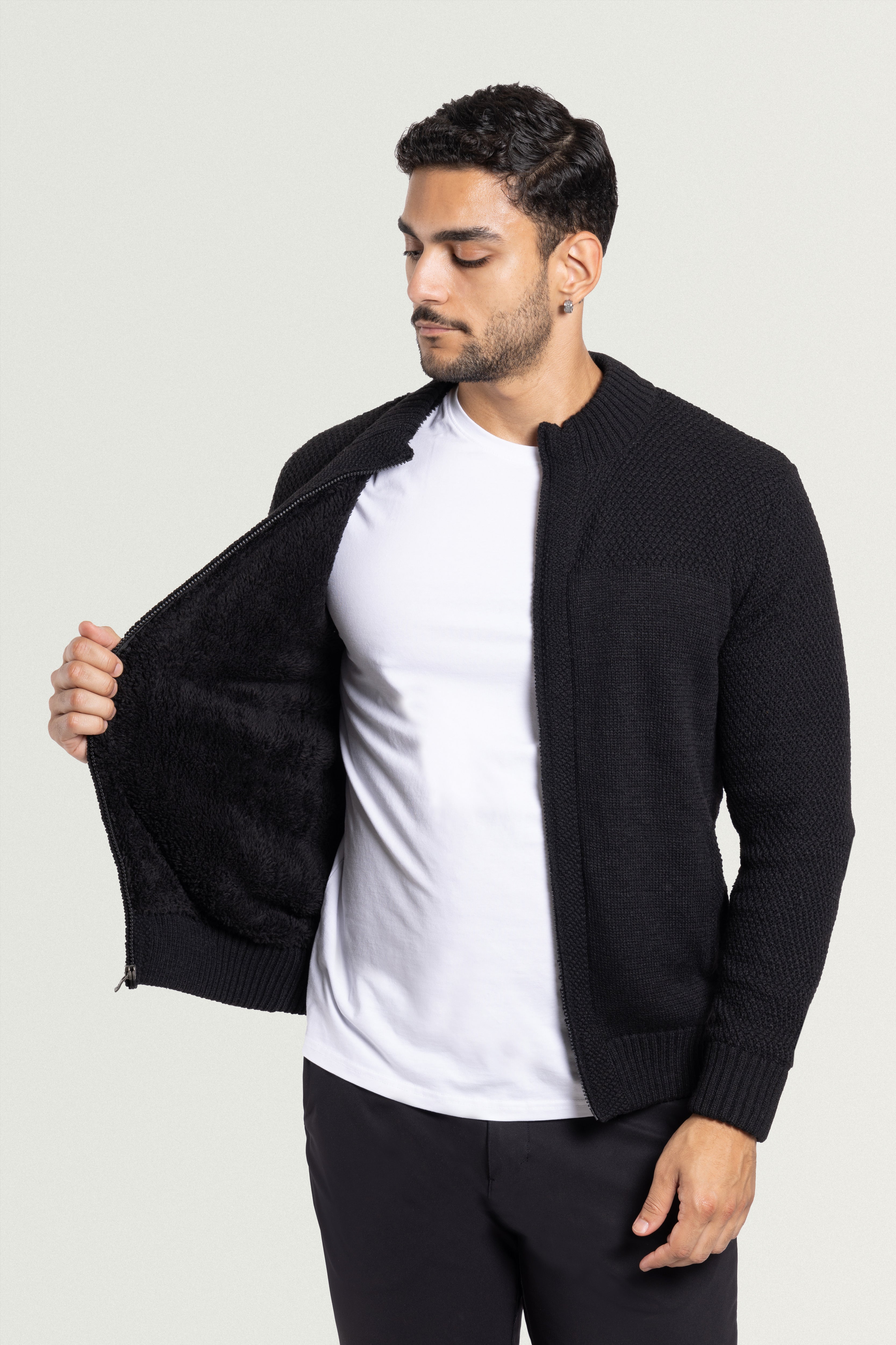 mens knit cardigan sweaters  zip up cardigan sweaters for men  brown button down sweater for men