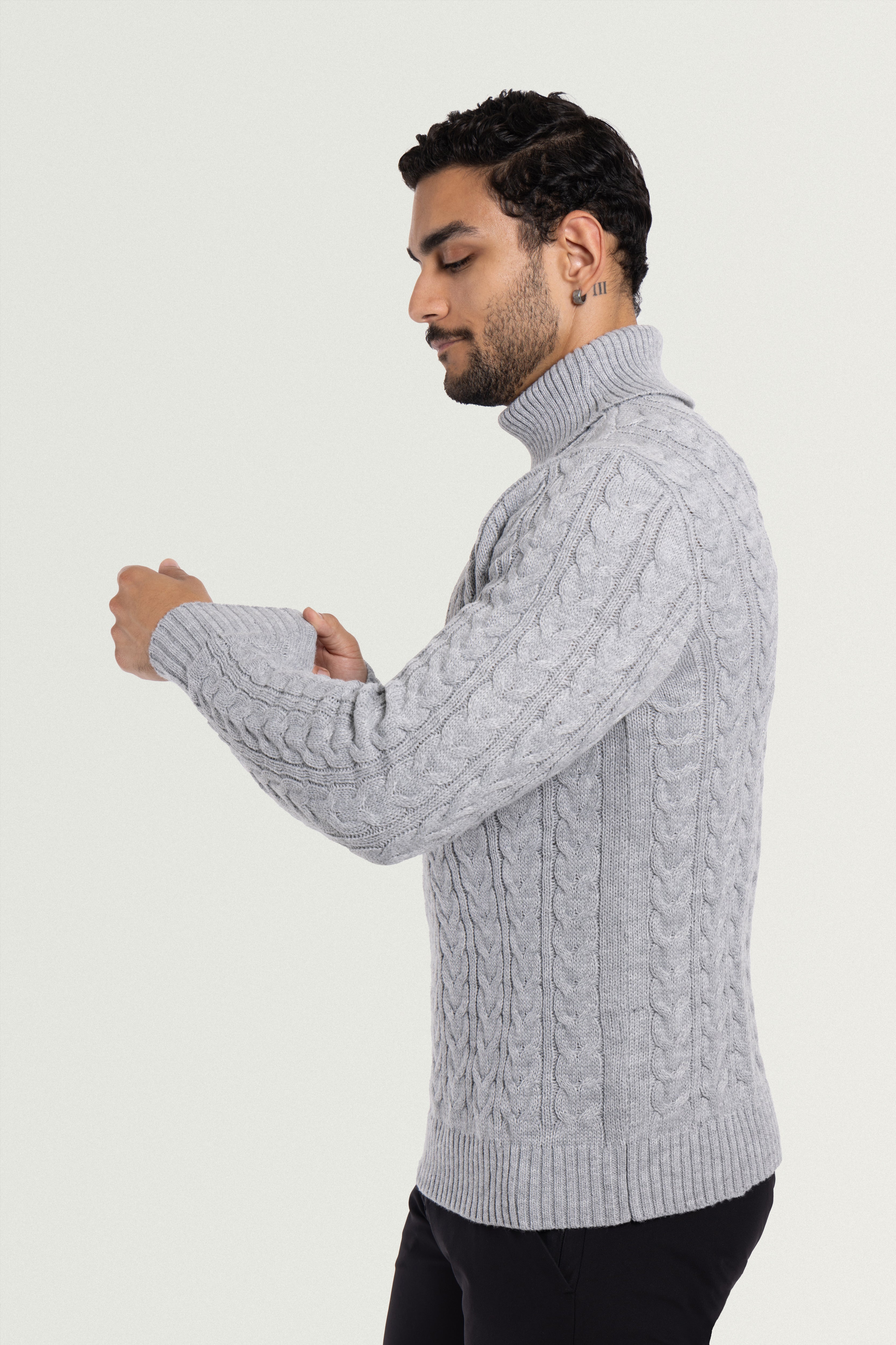 hunter green mens sweater khaki turtleneck men knitted pullover men light blue sweater men