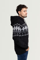 black slimfit hoodie  blue and orange hoodie men  brand name hoodies for men  buzo para hombre