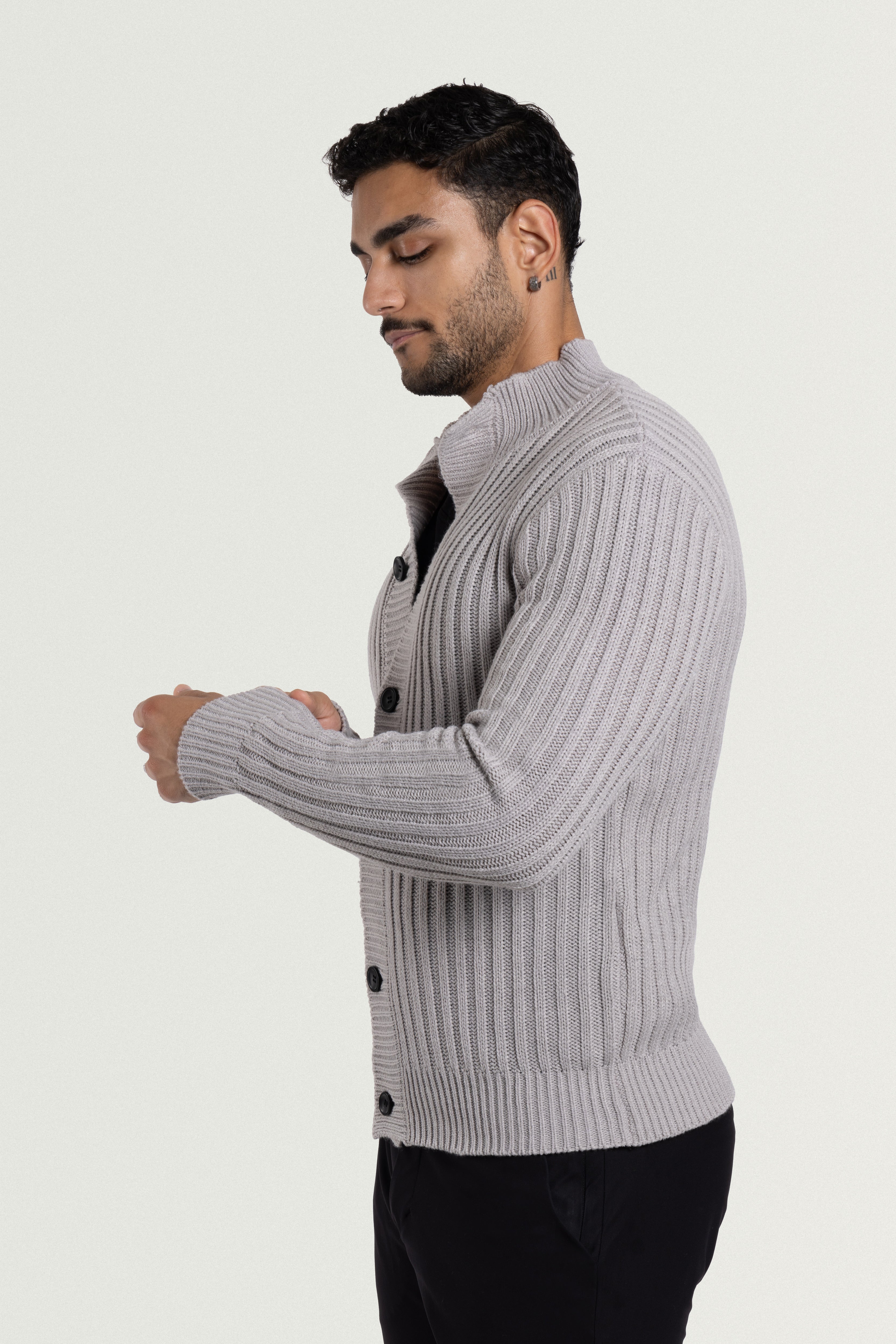 mens knit cardigan sweaters  zip up cardigan sweaters for men  brown button down sweater for men