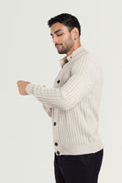 mens grandpa sweater  mens sweater korean  men's long cardigan  mens military wool sweater