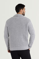 knitted cardigan  long male sweater  men's cardigan sweater with pockets  mr rogers bag