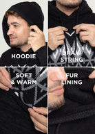 caped hoodie  color block hoodie  color block hoodie men gray mens sweatshirt casual