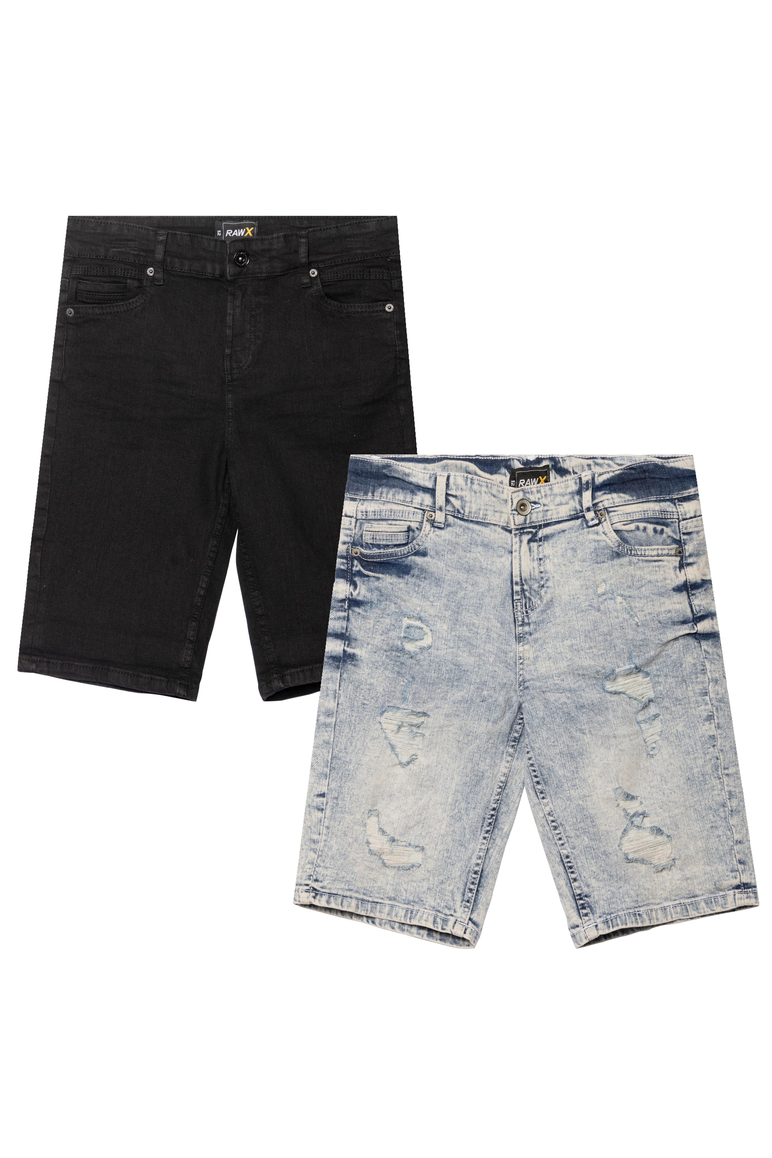 RAW X Big Boy's and Little Kids 2 Pack of Fashion Rips