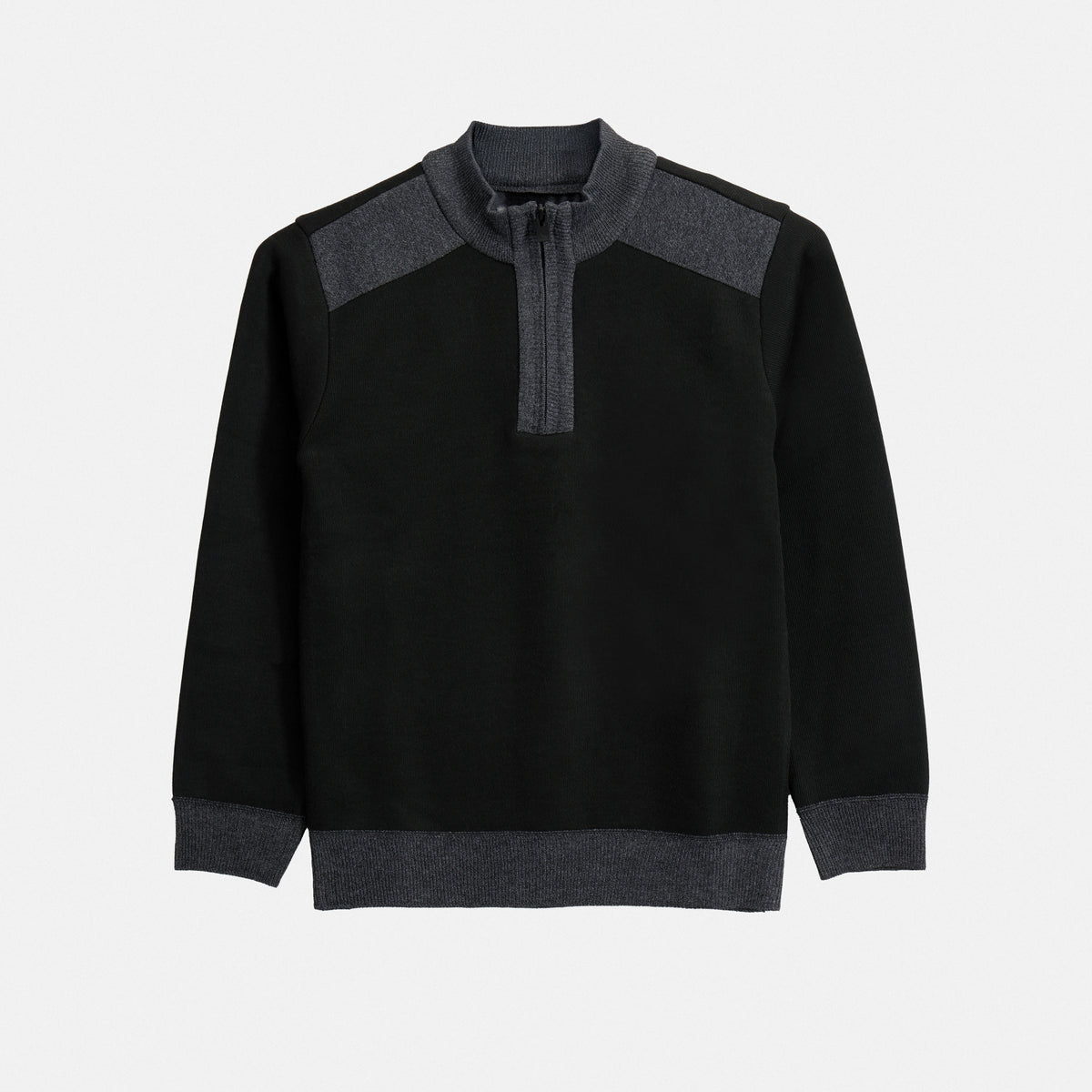 X RAY Boys (6-12) Full Zip Fleece Flannel Lining Sweater, Kids Mock