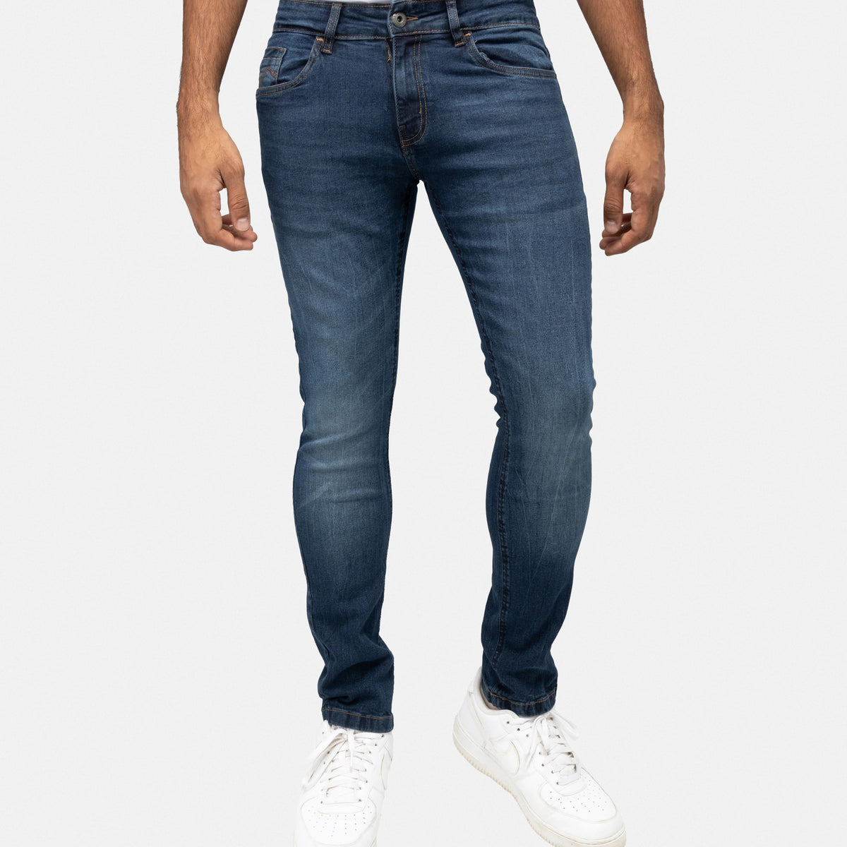 CULTURA AZURE Mens Slim Fit Basic Casual Stretch Denim Jeans – X