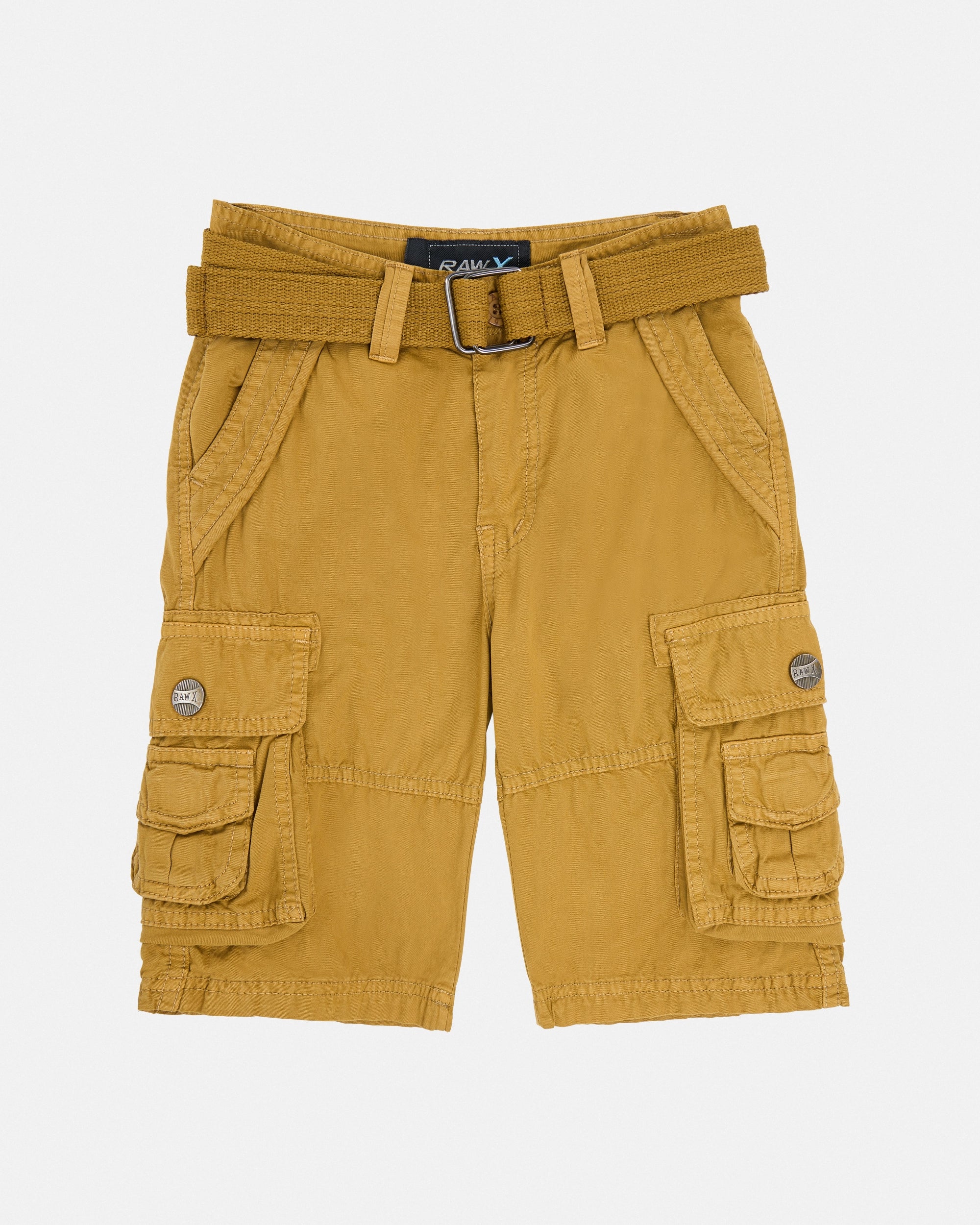 RBS-19021 Boy's Belted Twill Cargo Shorts, Size 8-18 – X-RAY JEANS