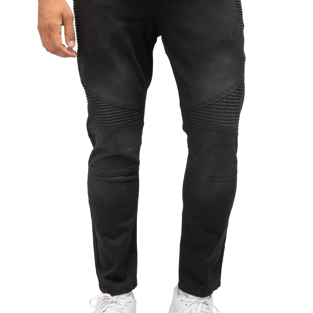 Shoe Black Moto Stacked Skinny Jeans RAW X Men's Slim Fit Biker