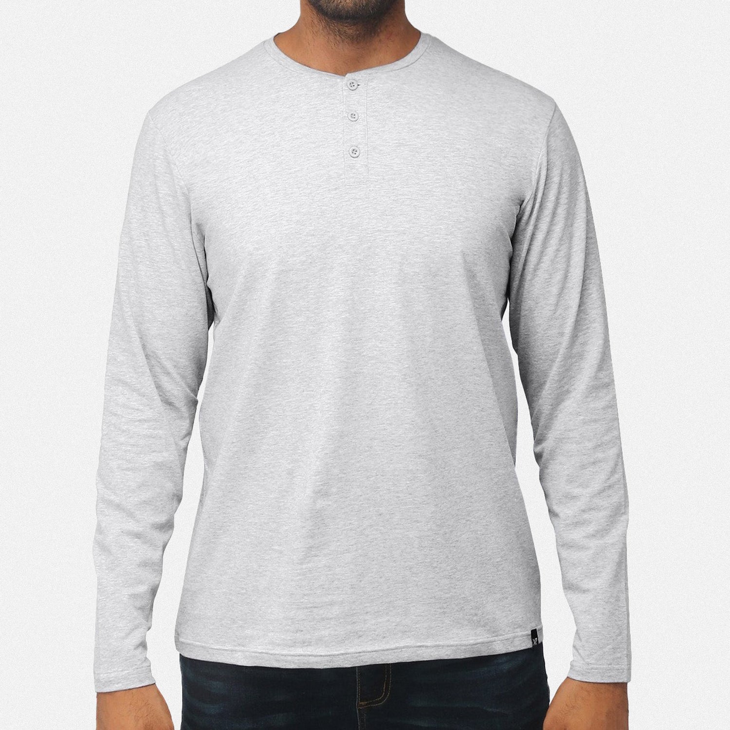 X RAY Men's Classic Long Sleeve Henley T-Shirt