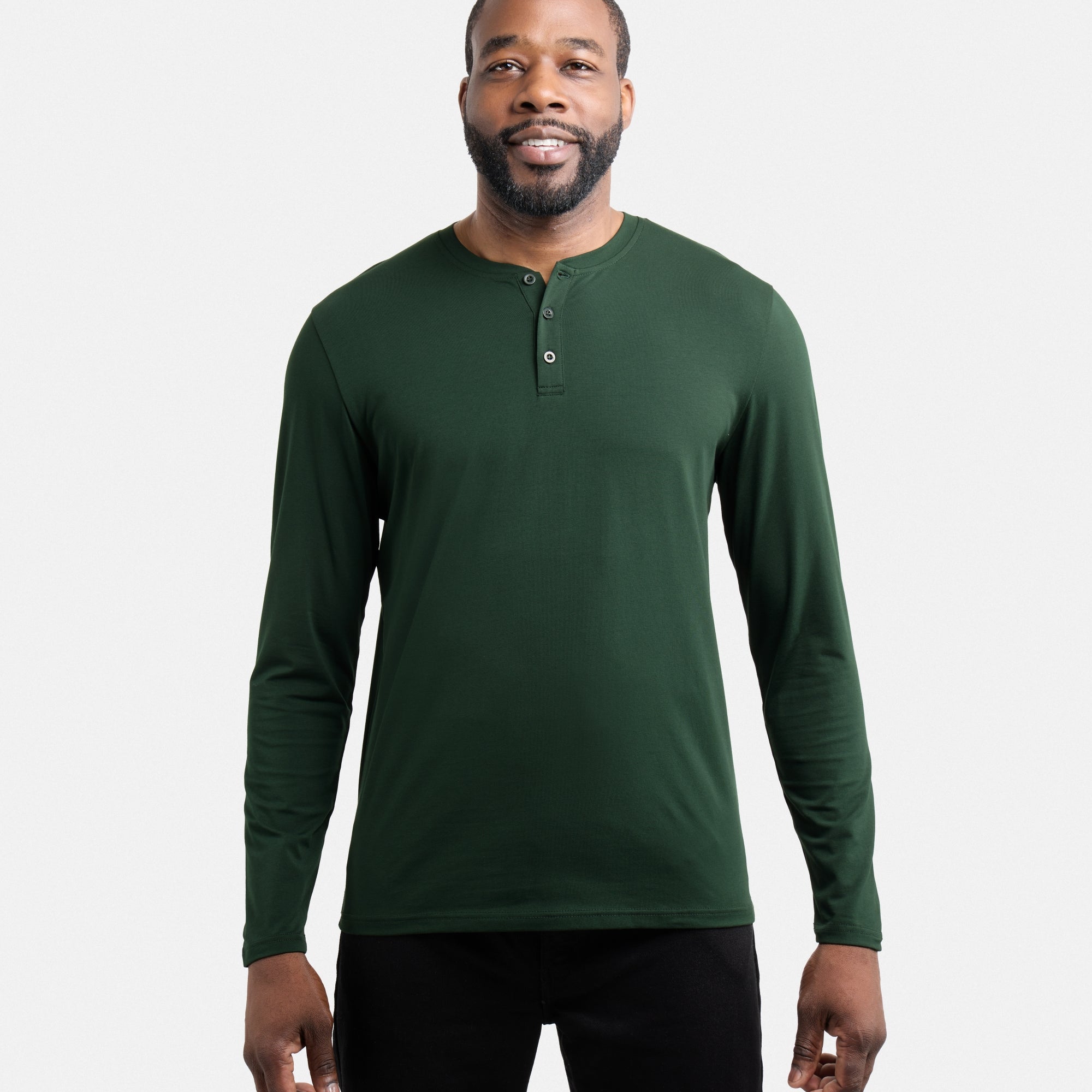 X RAY Men's Classic Long Sleeve Henley T-Shirt
