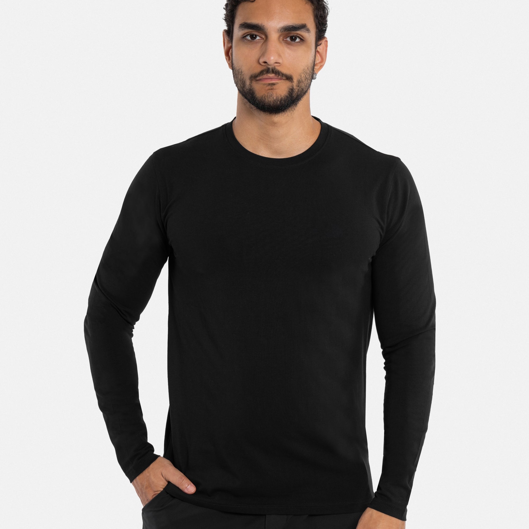X RAY Men's Classic Long Sleeve Crewneck T-shirt