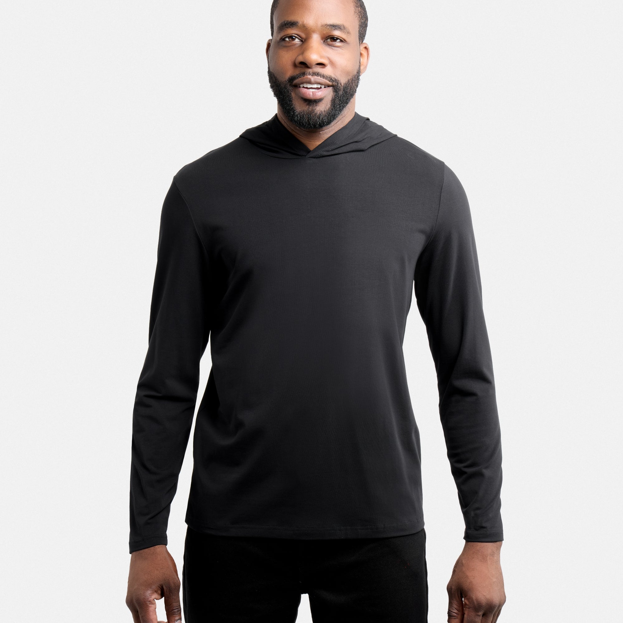 X RAY Men's Long Sleeve Hooded Shirt