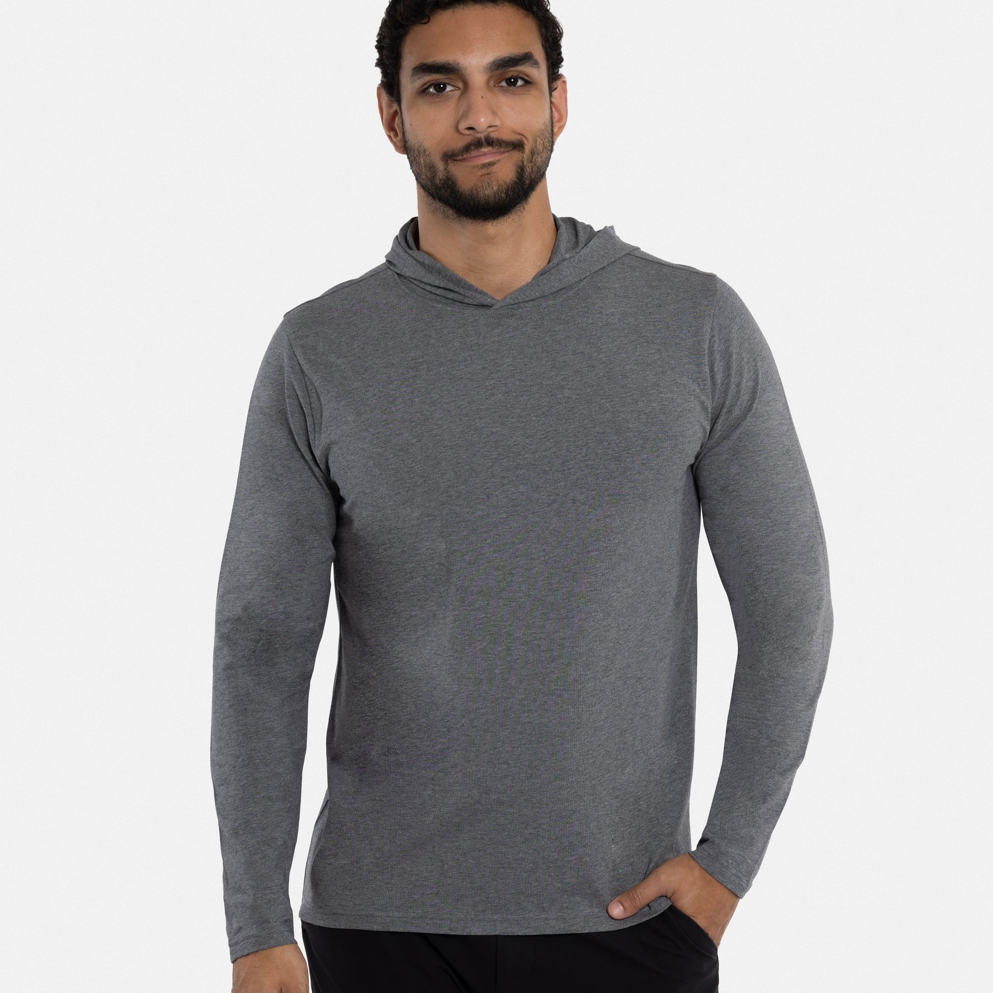 X RAY Men's Long Sleeve Hooded Shirt