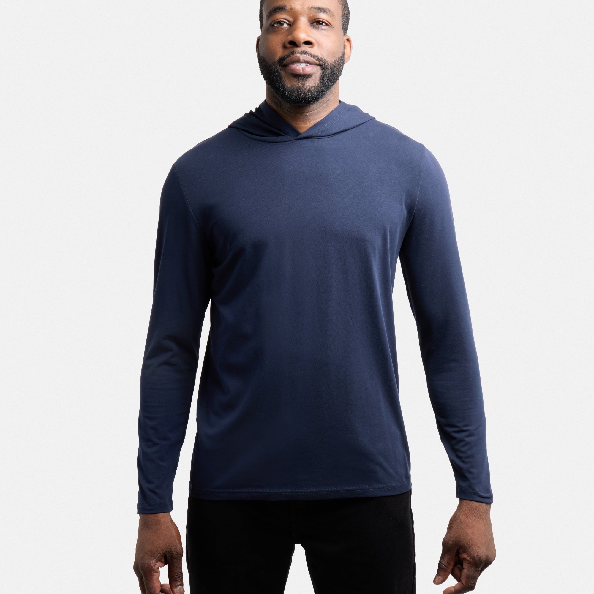 X RAY Men's Long Sleeve Hooded Shirt