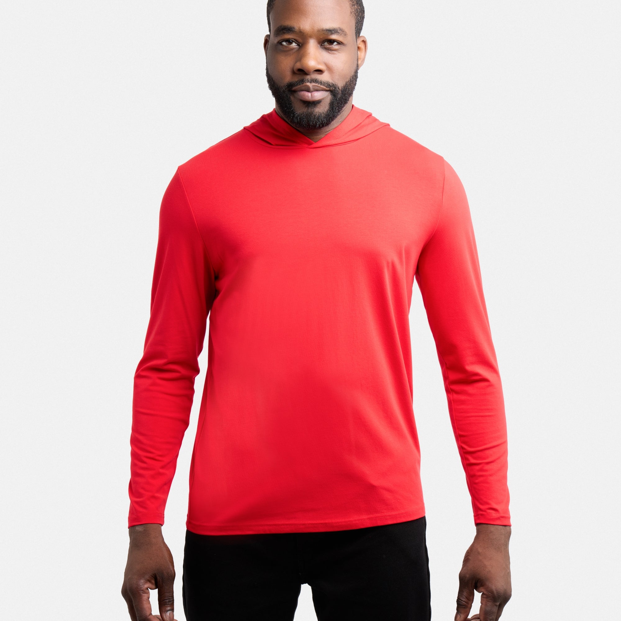 X RAY Men's Long Sleeve Hooded Shirt