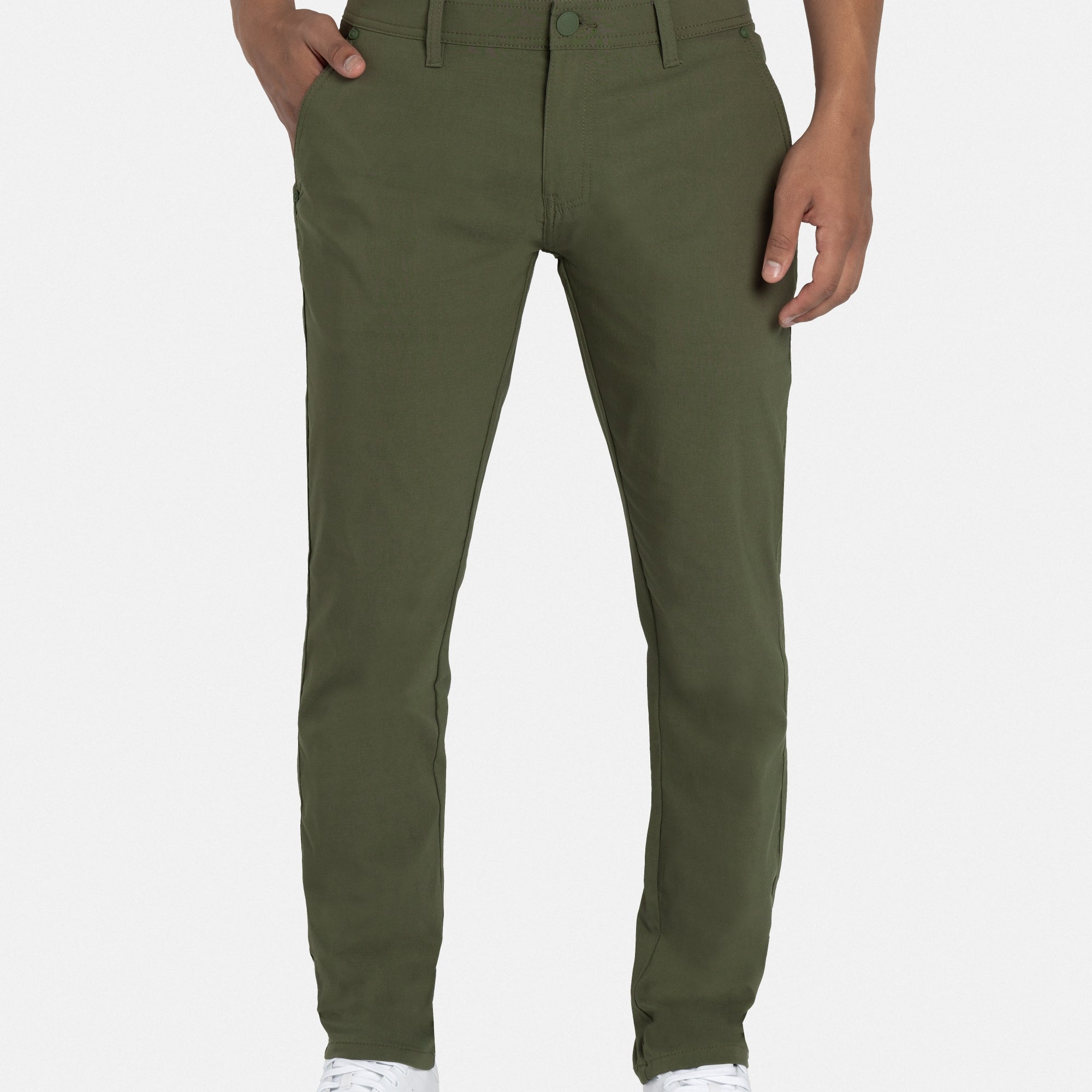 X RAY Men's Stretch Golf Pants Quick Dry Lightweight Casual Nylon Pants with Pockets