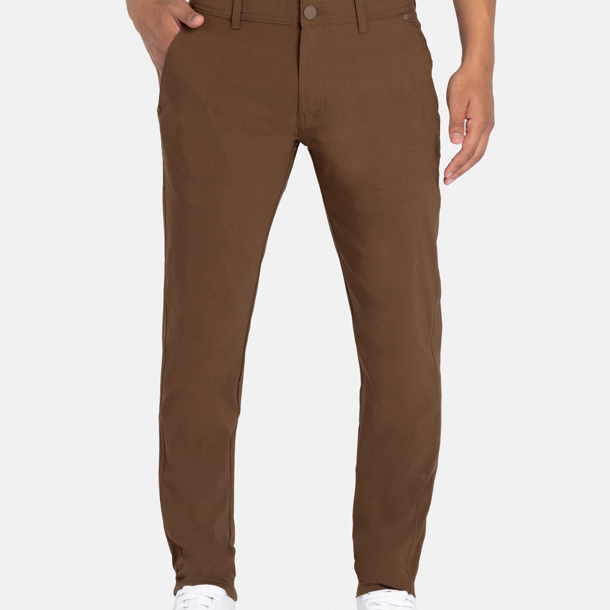 X RAY Men's Stretch Golf Pants Quick Dry Lightweight Casual Nylon Pants with Pockets