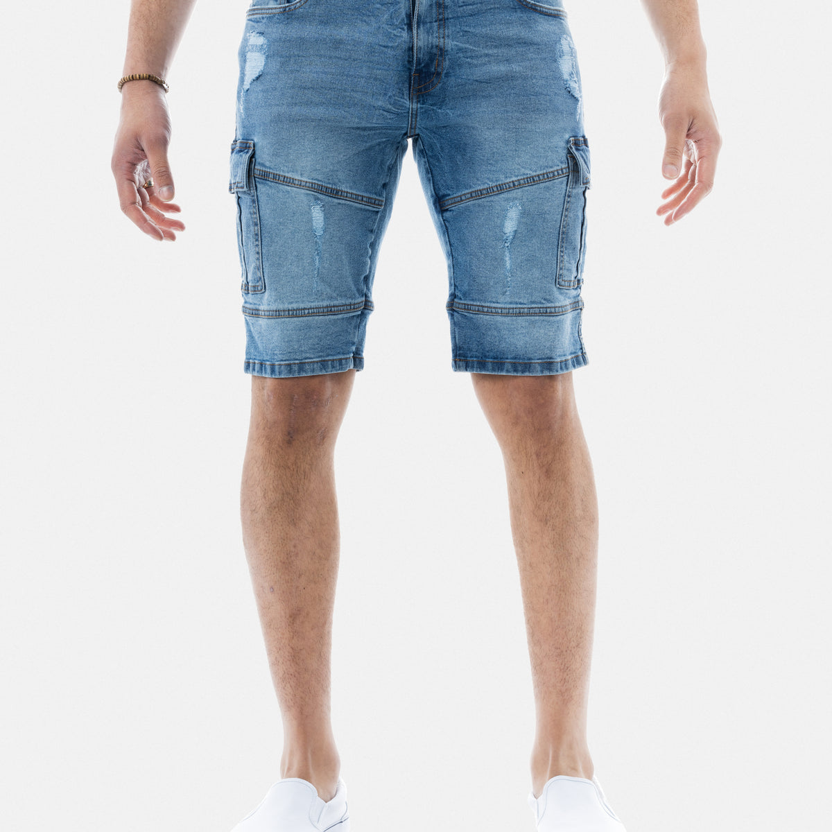 X Ray Men's Moto Cargo Pocket Denim Shorts – X-RAY JEANS