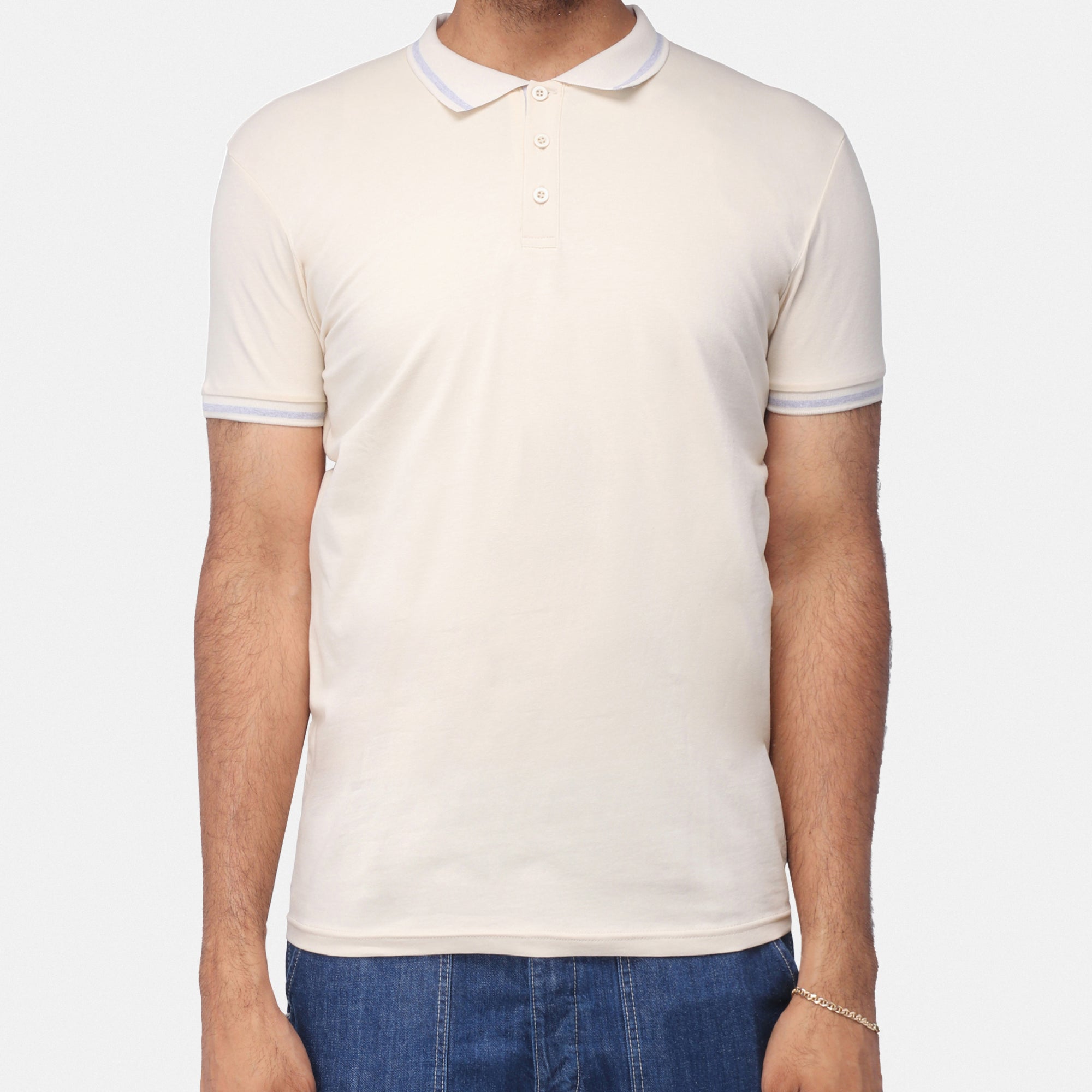 X RAY Men's Basic Short Sleeve Tipped Golf Polo Shirts