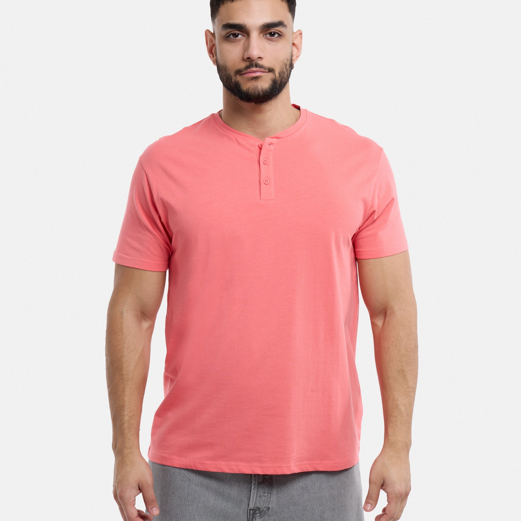 #XMTS-27014 The Classic Comfort Henley Tee