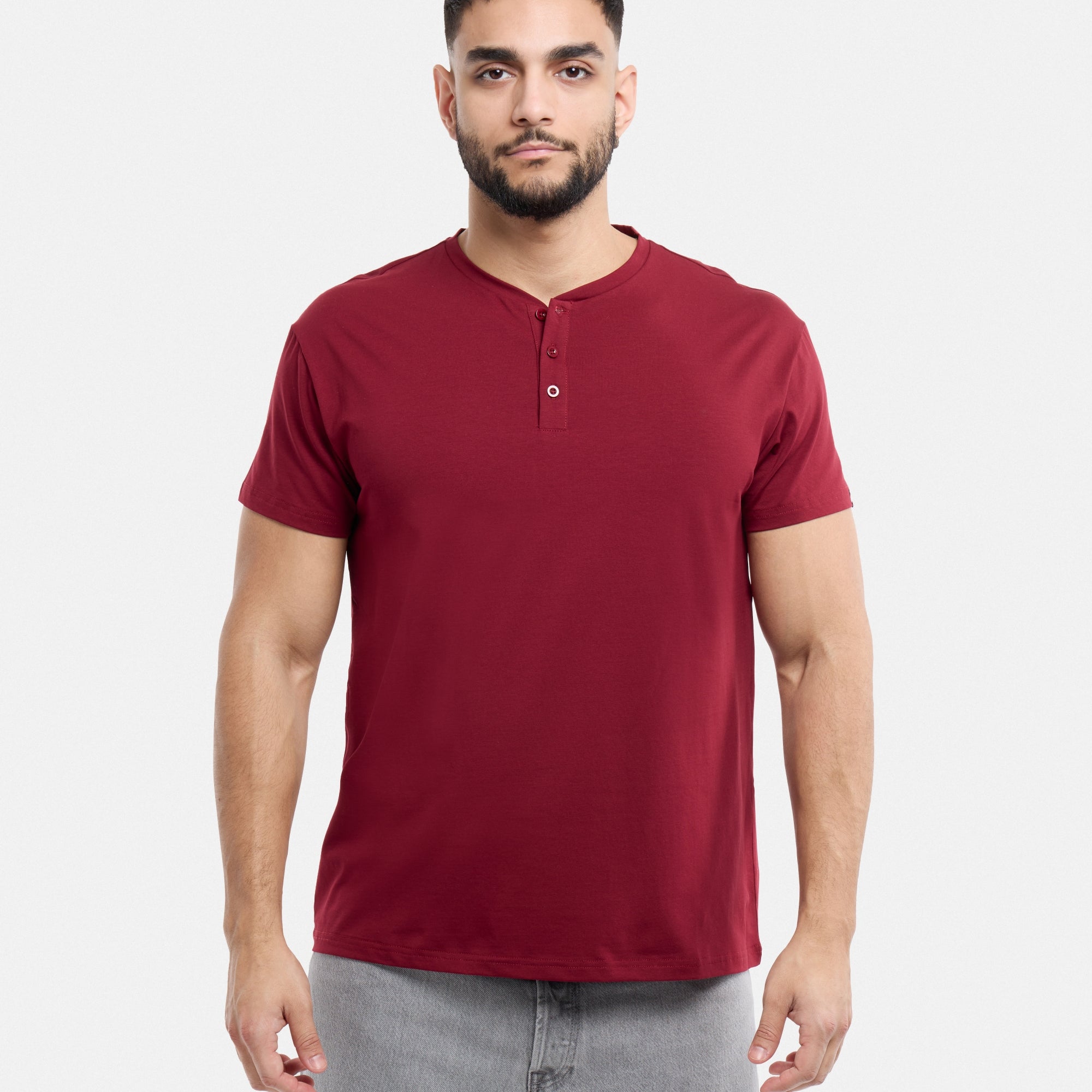 #XMTS-27014 The Classic Comfort Henley Tee