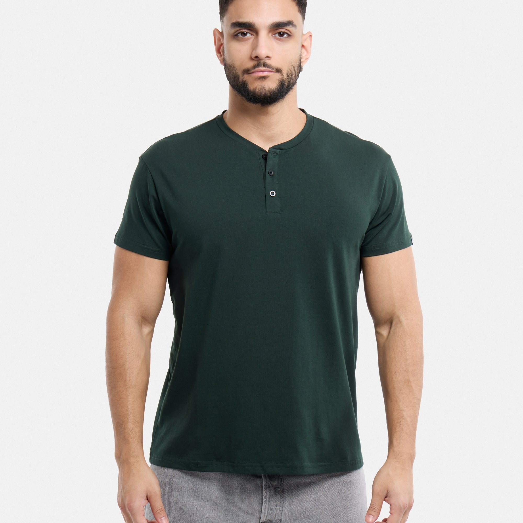 #XMTS-27014 The Classic Comfort Henley Tee