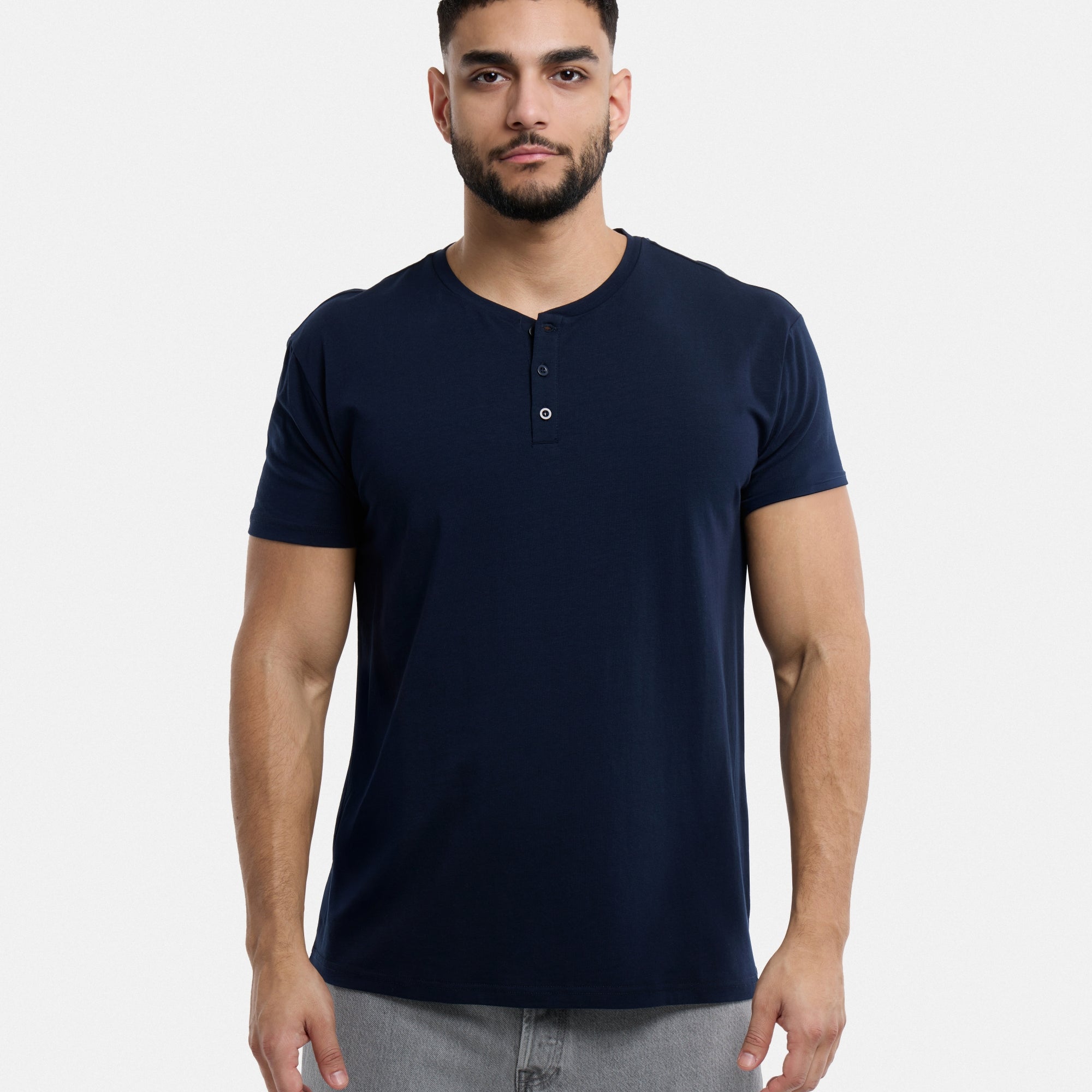 #XMTS-27014 The Classic Comfort Henley Tee