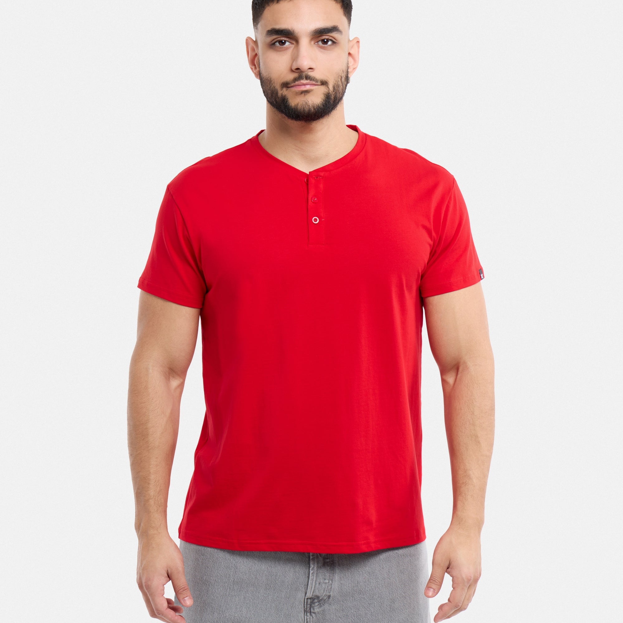 #XMTS-27014 The Classic Comfort Henley Tee