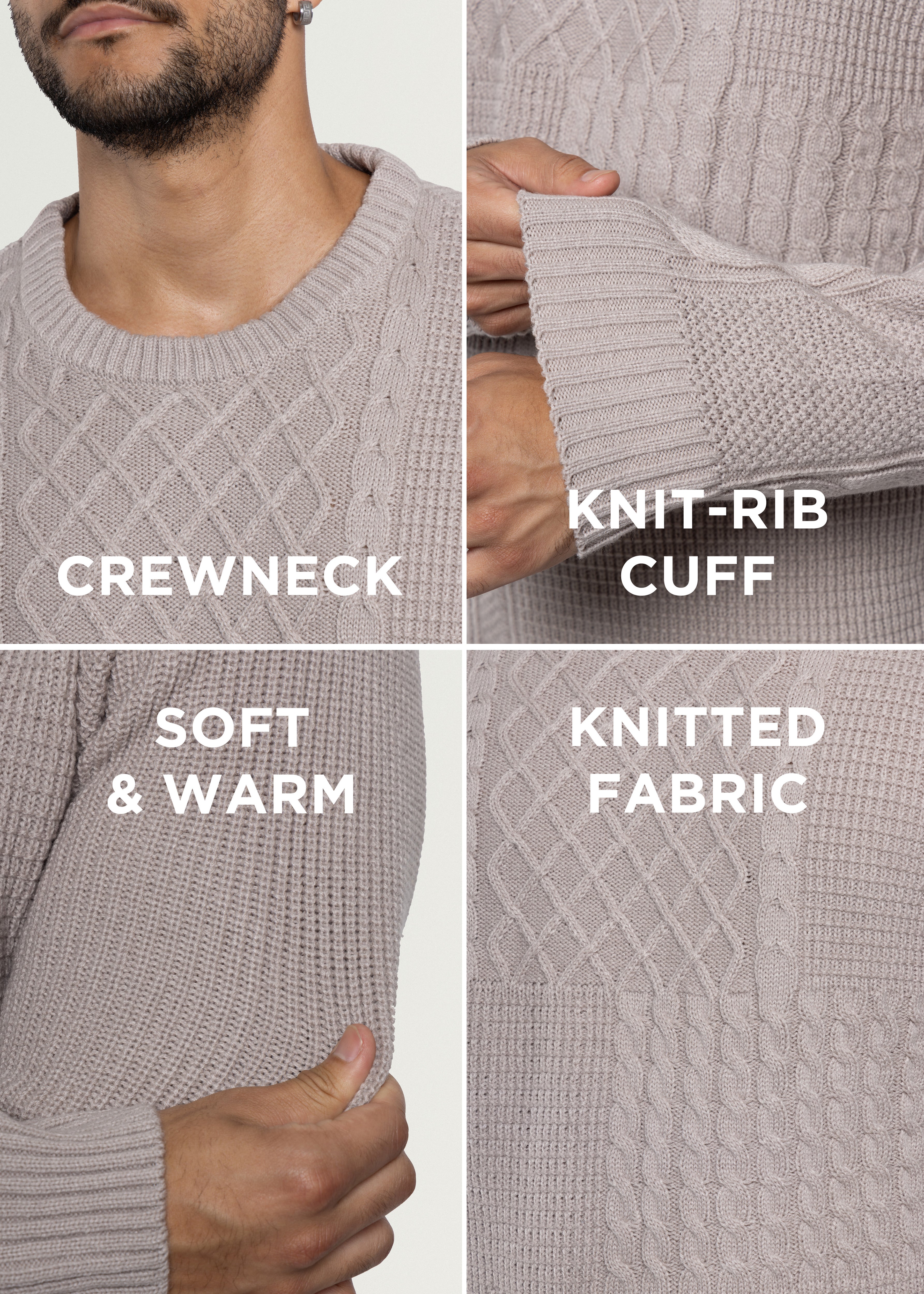 brown crewneck sweatshirt  brown sweater  brown sweater men knitted sweater men