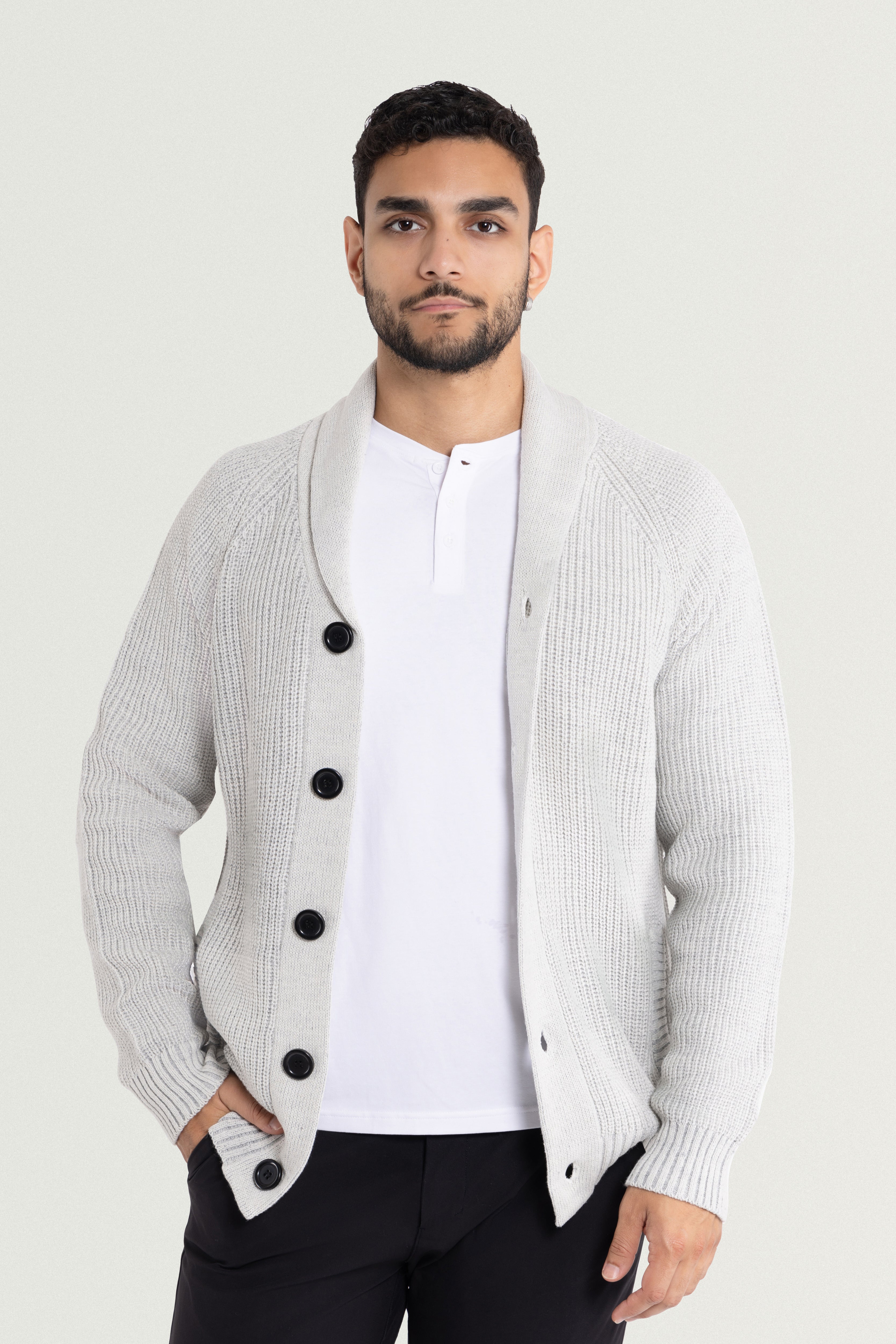 knitted cardigan  long male sweater  men's cardigan sweater with pockets  mr rogers bag