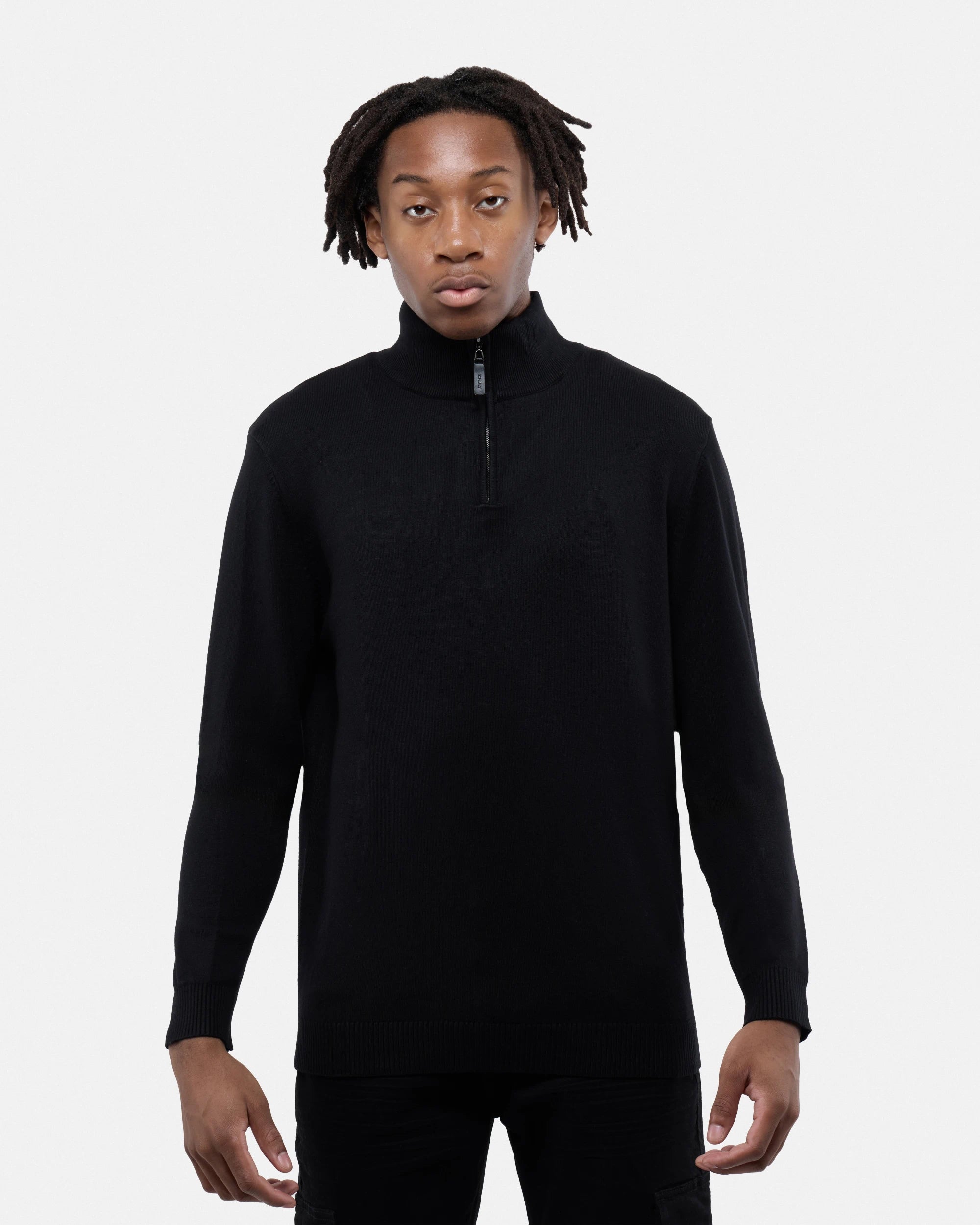 X RAY Men's Quarter Zip Mock Neck Sweater – X-RAY JEANS X RAY Men's Quarter Zip Mock Neck Sweater – X-RAY JEANS