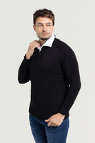 fresh clean threads men quarter zip  golf crewneck  gray quarter zip light blue sweater men