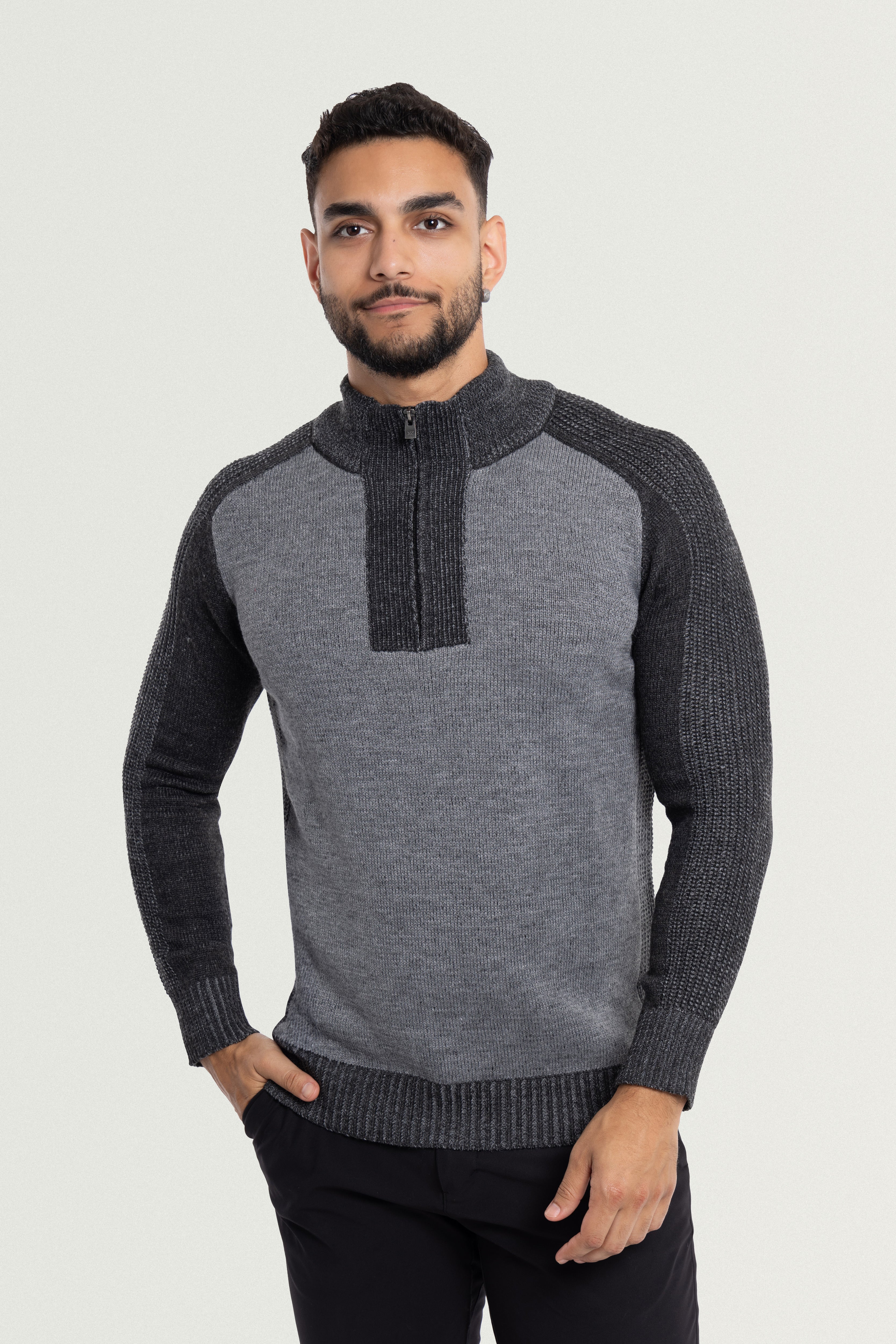 mens lightweight sweaters pullover  mens long sleeve sweater quarter zip  mens navy blue sweater