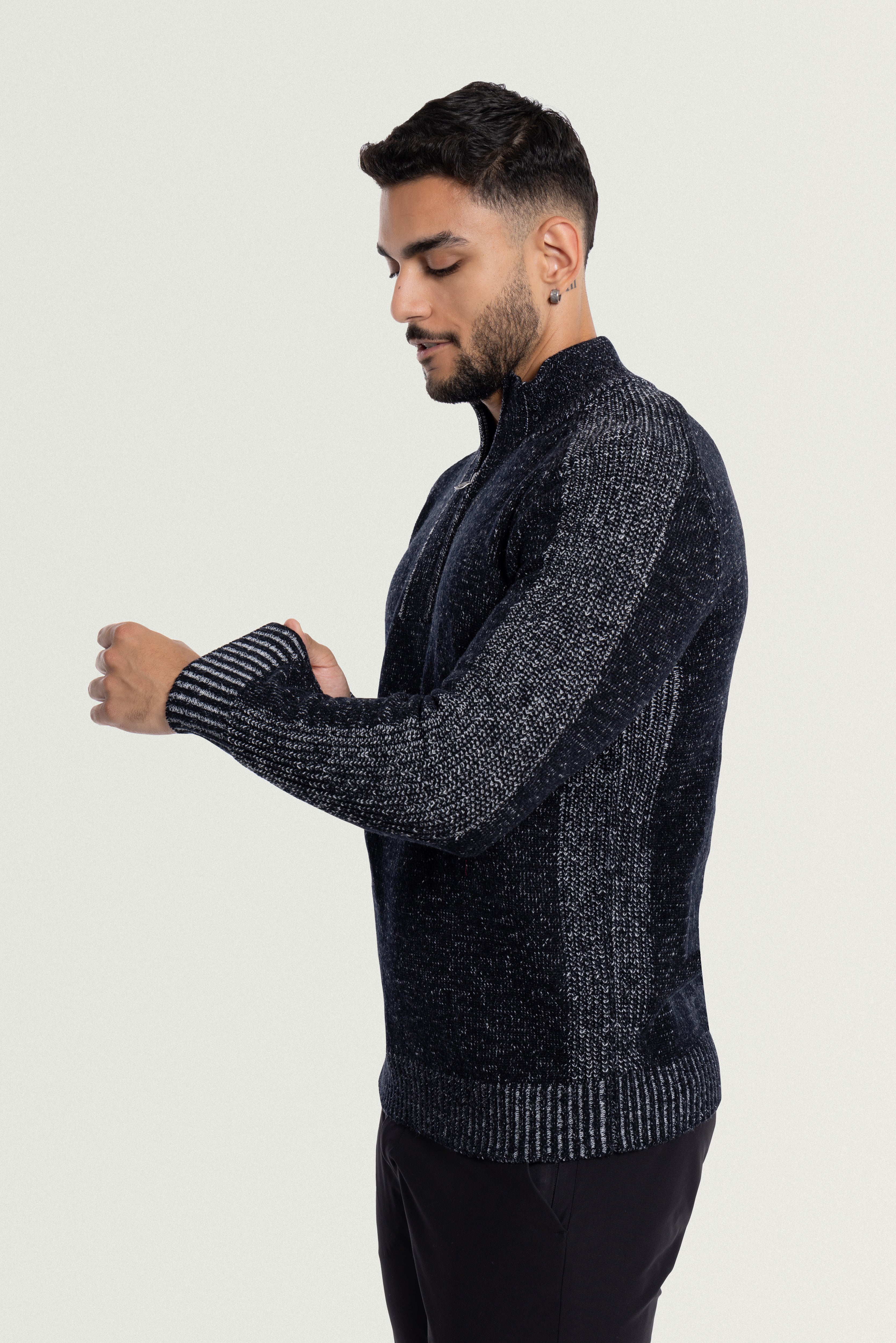 black quarter zip sweater men  black sweaters for men  comfort colors quarter zip  fleece men