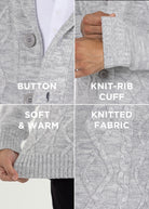 knitted cardigan  long male sweater  men's cardigan sweater with pockets  mr rogers bag