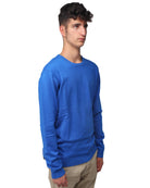 blue crewneck sweatshirt  blue sweater men  brown crewneck jumper for men knit sweater men