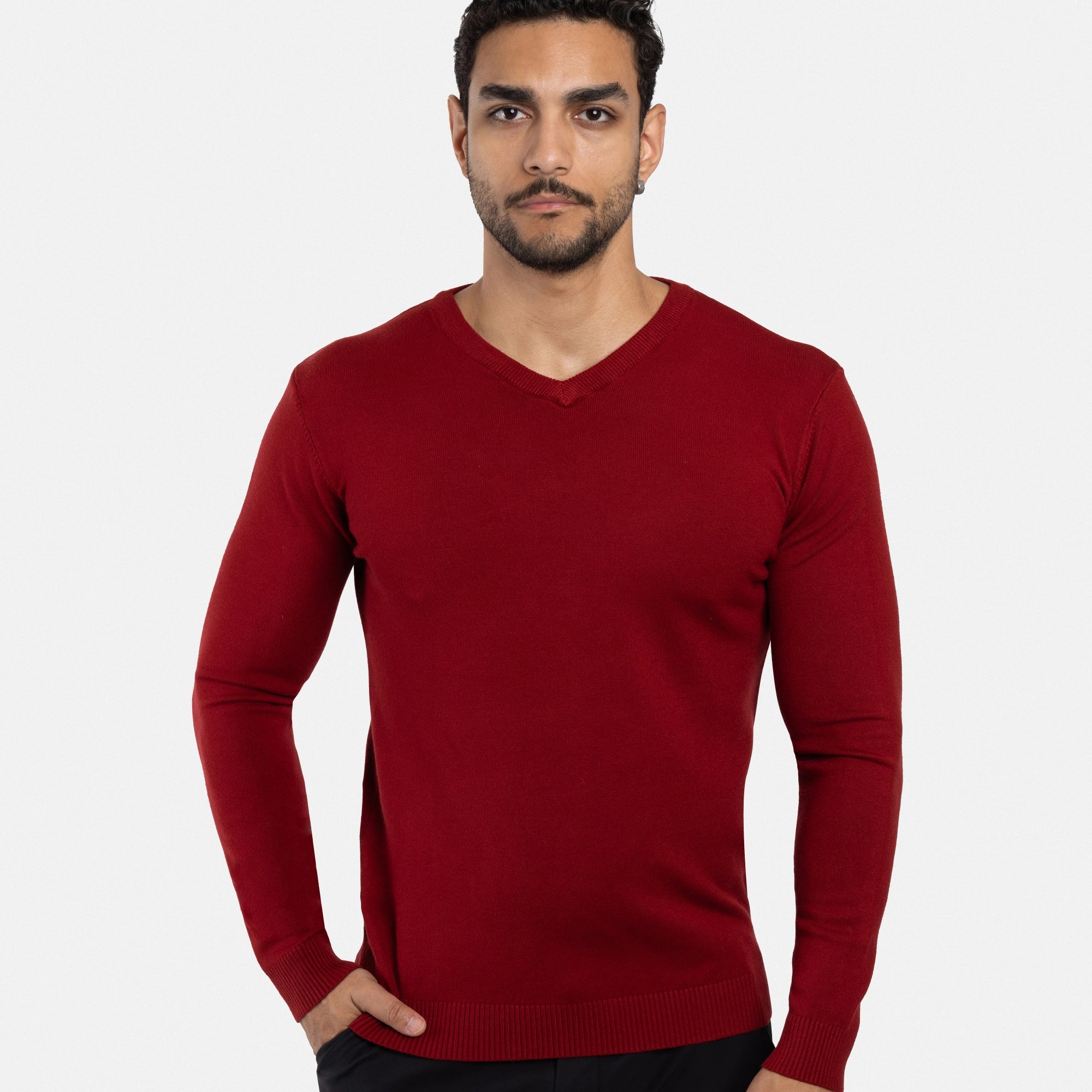 #XMW-39137 The Classic V-Neck Perfect Sweater