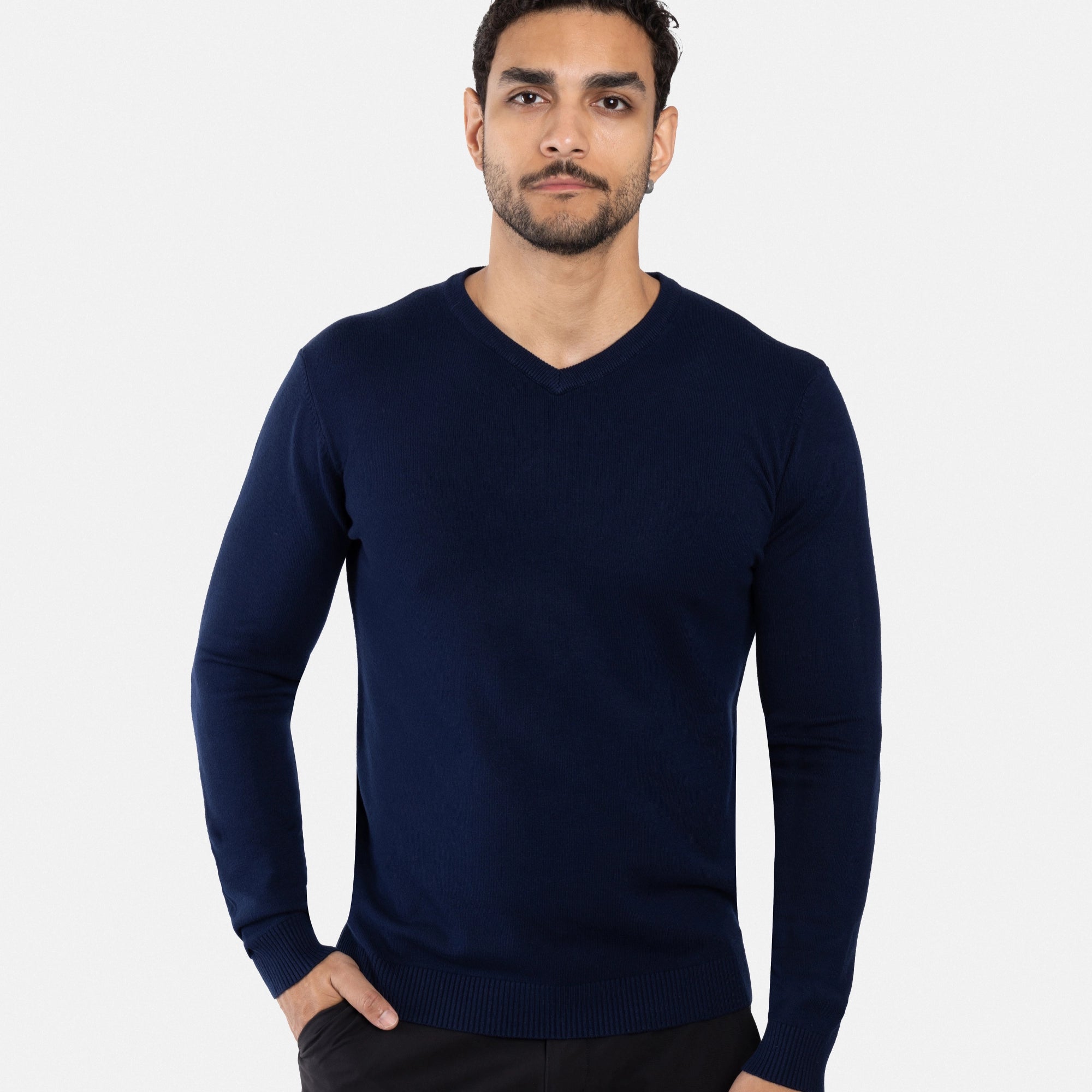 #XMW-39137 The Classic V-Neck Perfect Sweater