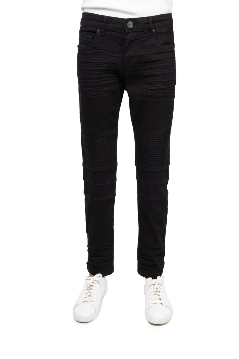 XRay Jeans Boy's Slim Fit Distressed Stitched Biker Pants – X-RAY