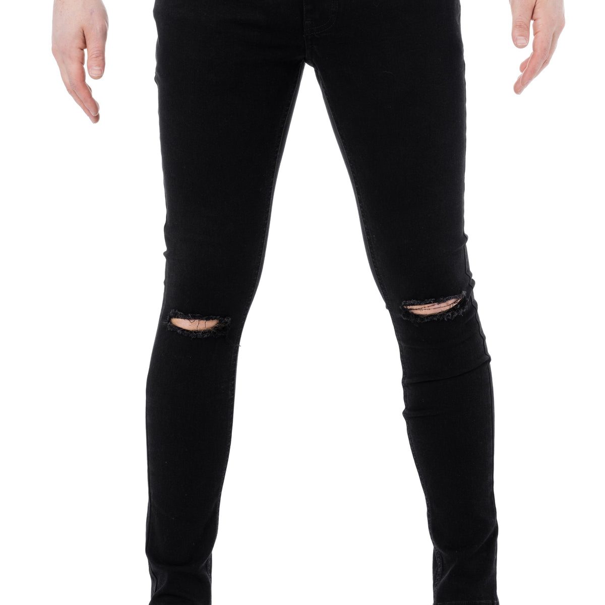 XRay Jeans RAW X Men's Skinny Fit Distressed Washed Denim Stretch Jeans