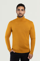  hunter green mens sweater  khaki turtleneck men  knitted pullover men  light blue sweater men
